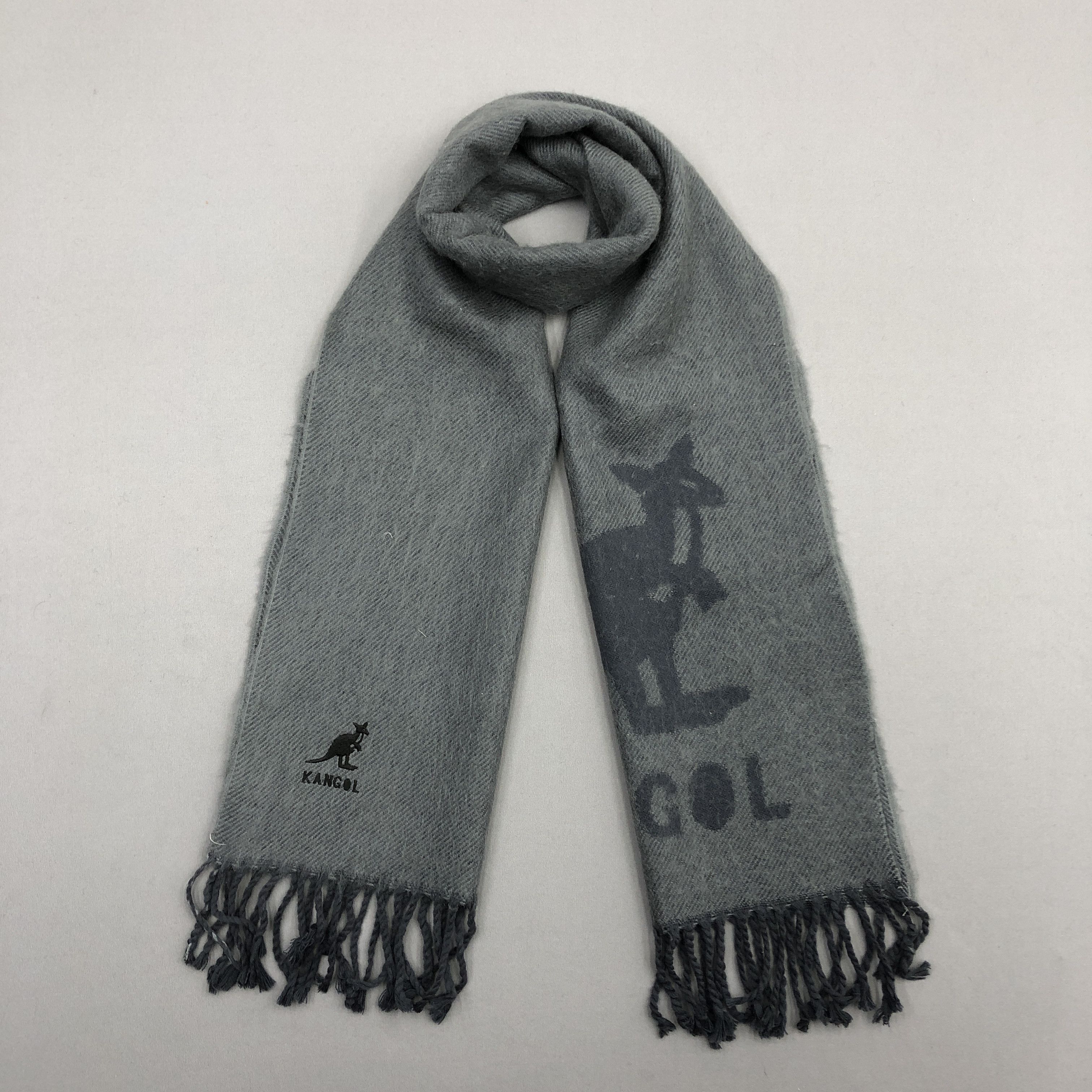 Kangol Vintage 90s Kangol Scarf Muffler Wool Cashmere Scarves Size ONE SIZE - 1 Thumbnail