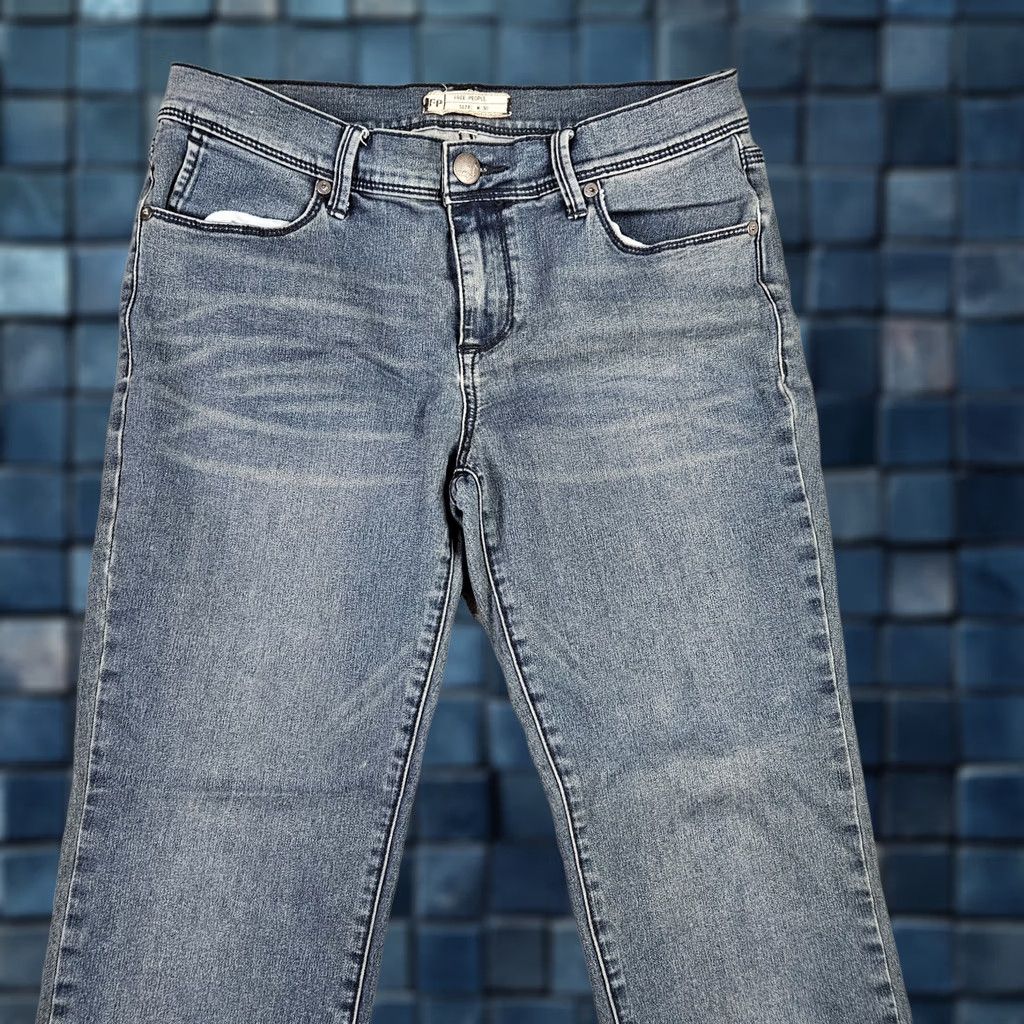 Free People Free People Jeans Ankle Women’s Size W30 Blue Mid Regular Pocket Jeans Size 30" / US 8 / IT 44 - 1 Thumbnail