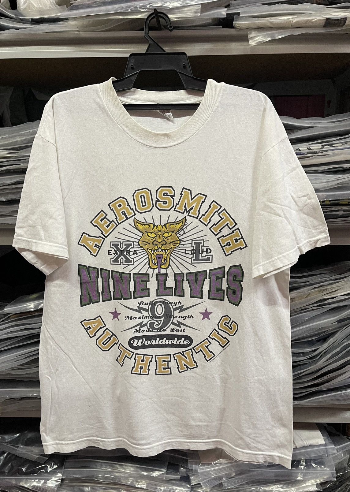 Vintage Vintage 90s Aerosmith " Nine Lives "Tour🔥🔥🔥 Size US L / EU 52-54 / 3 - 1 Thumbnail
