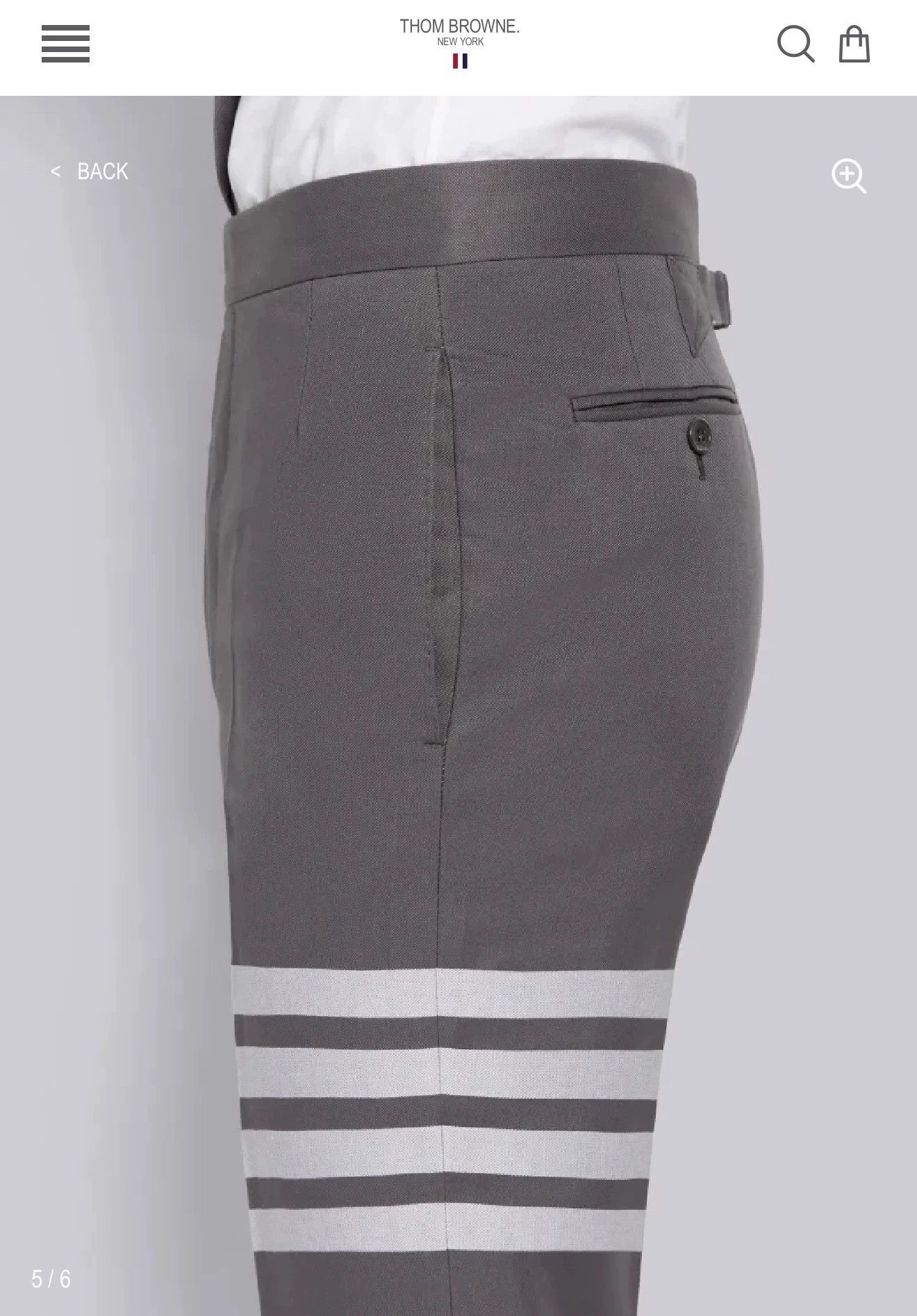 Thom Browne Thom Browne Classic Mid-Grey 4-Bar Chino Pants Size 3 Size US 36 / EU 52 - 9 Thumbnail