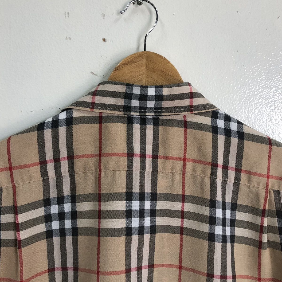 Burberry Vintage Burberrys Novacheck Linen Short Sleeves Shirt Size US M / EU 48-50 / 2 - 5 Thumbnail
