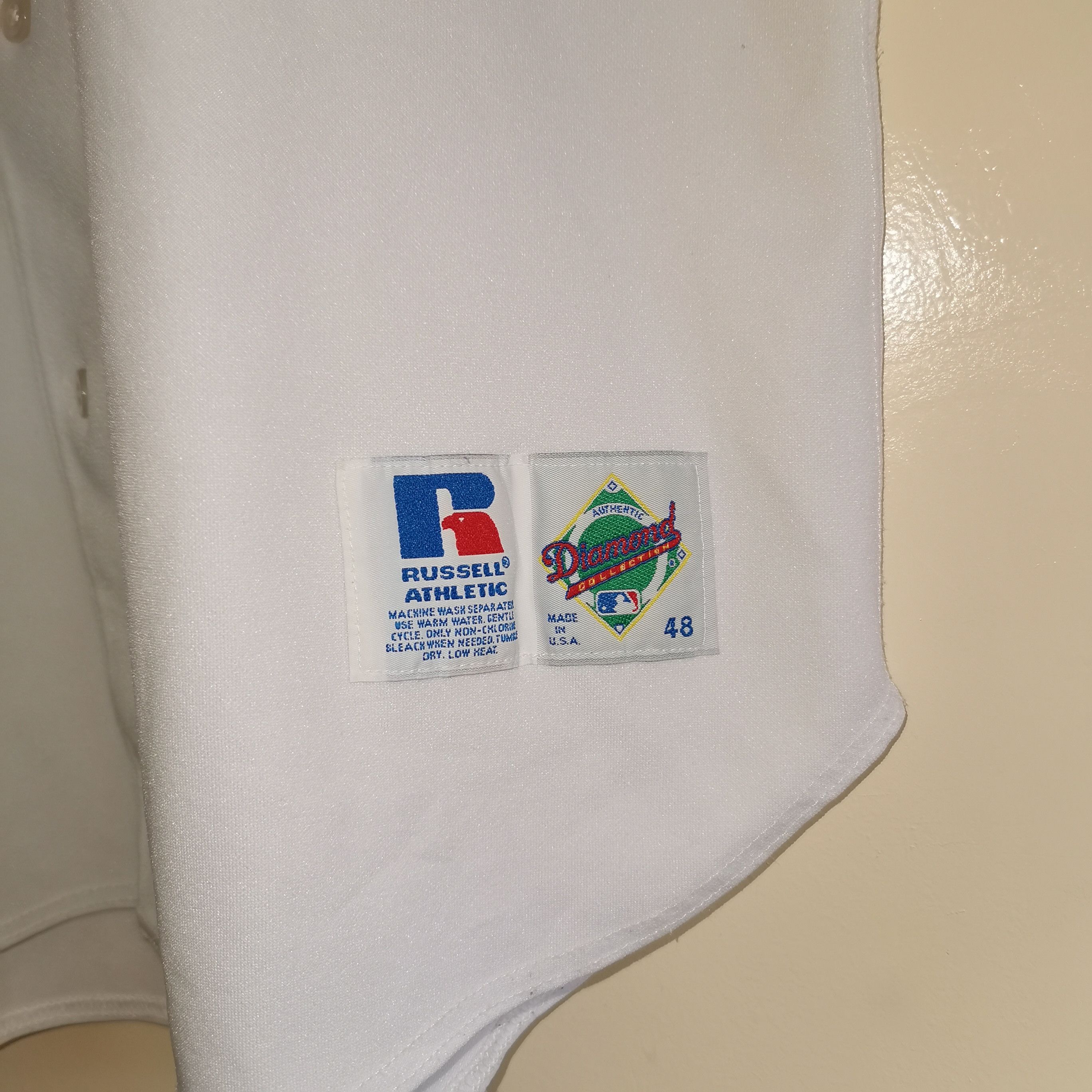 MLB RARE VINTAGE TAMPA BAY DEVIL RAYS 90s RUSSELL 48 XL BLANC Size US XL / EU 56 / 4 - 4 Thumbnail