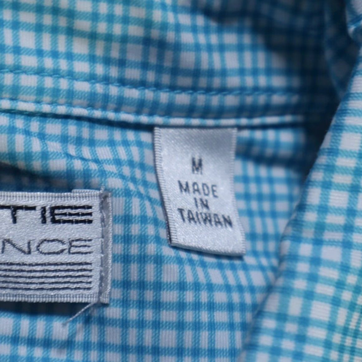 Vintage Carnoustie Performance Grid High Stretch Polyester Polo Shirt Blue Men's M Size US M / EU 48-50 / 2 - 6 Thumbnail