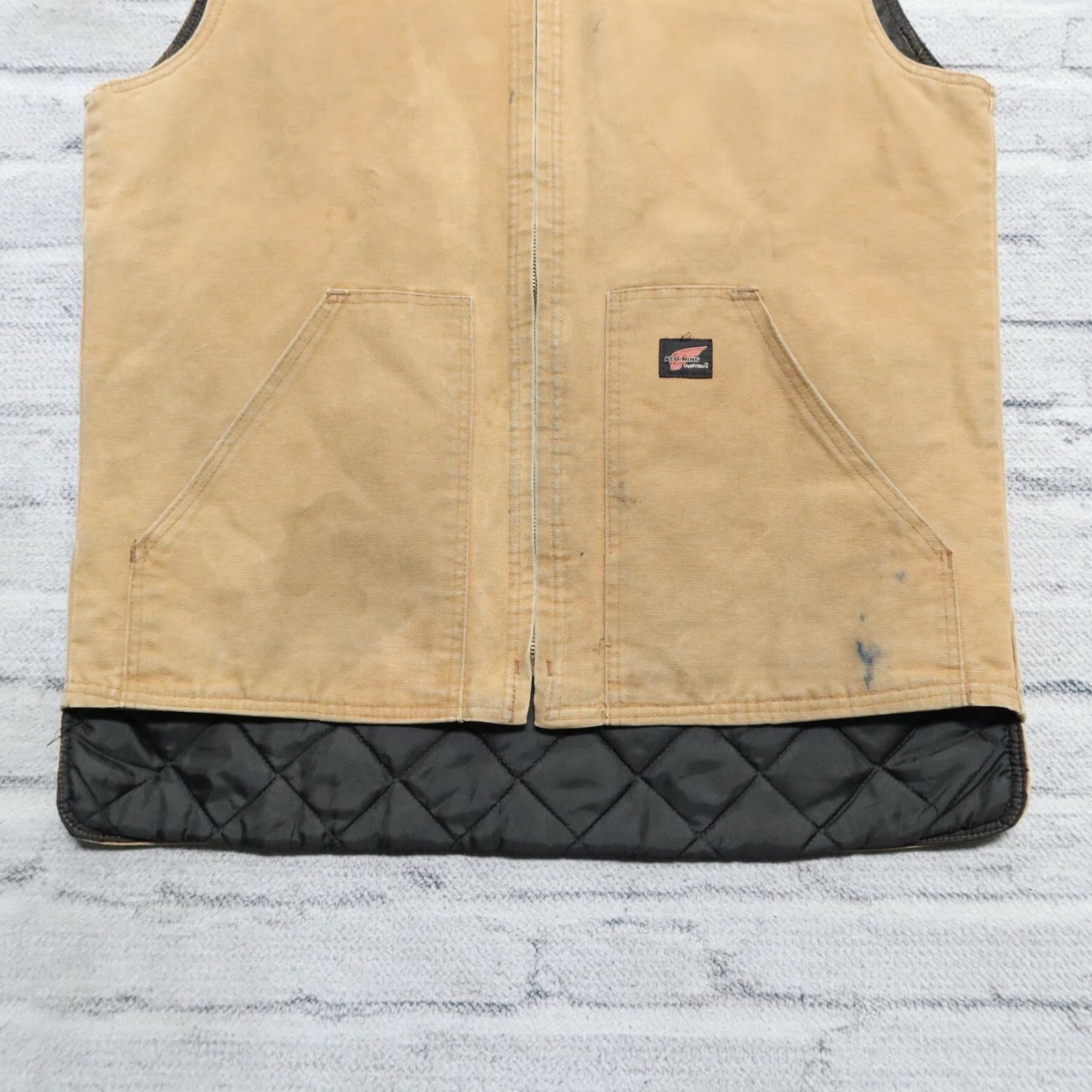Red Wing VINTAGE Red Wing Outfitters Quilted Lined Vest Mens Shop: Vest Canvas Brown L Tall Size L Size US L / EU 52-54 / 3 - 3 Thumbnail