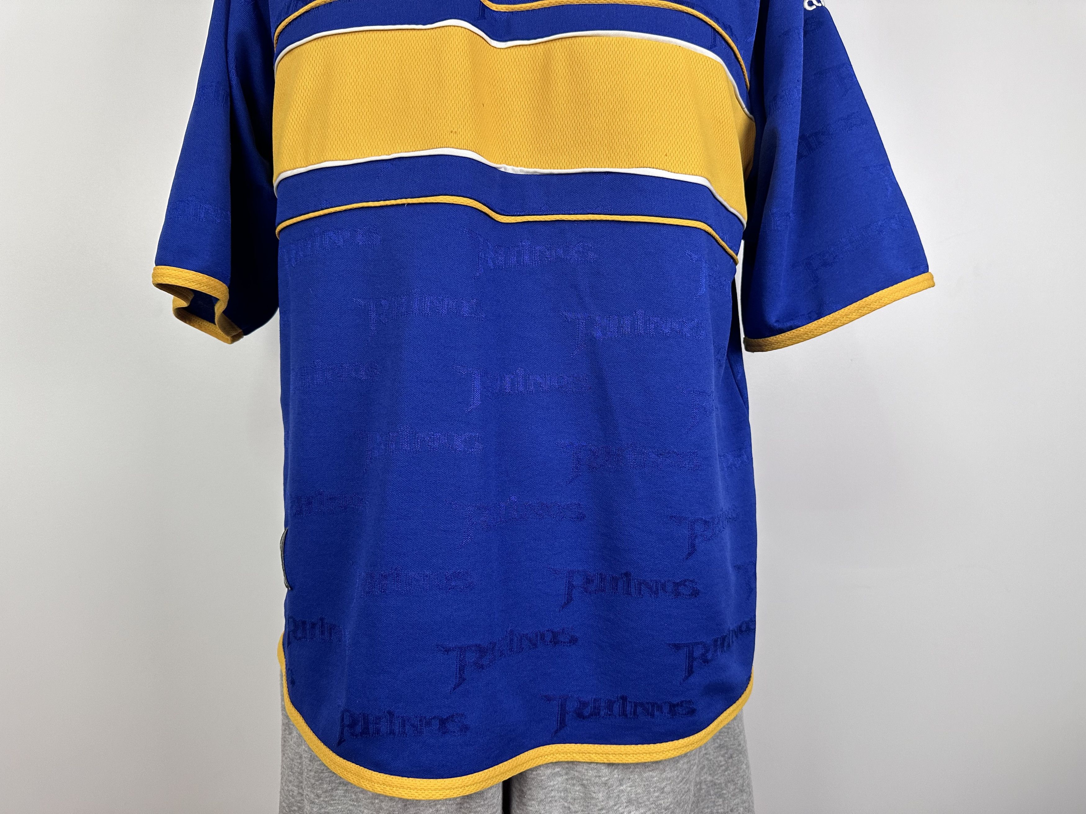Asics × Vintage Leeds Rhinos 2000 2001 Asics Rugby Home Shirt Jersey Blue Size US L / EU 52-54 / 3 - 5 Thumbnail