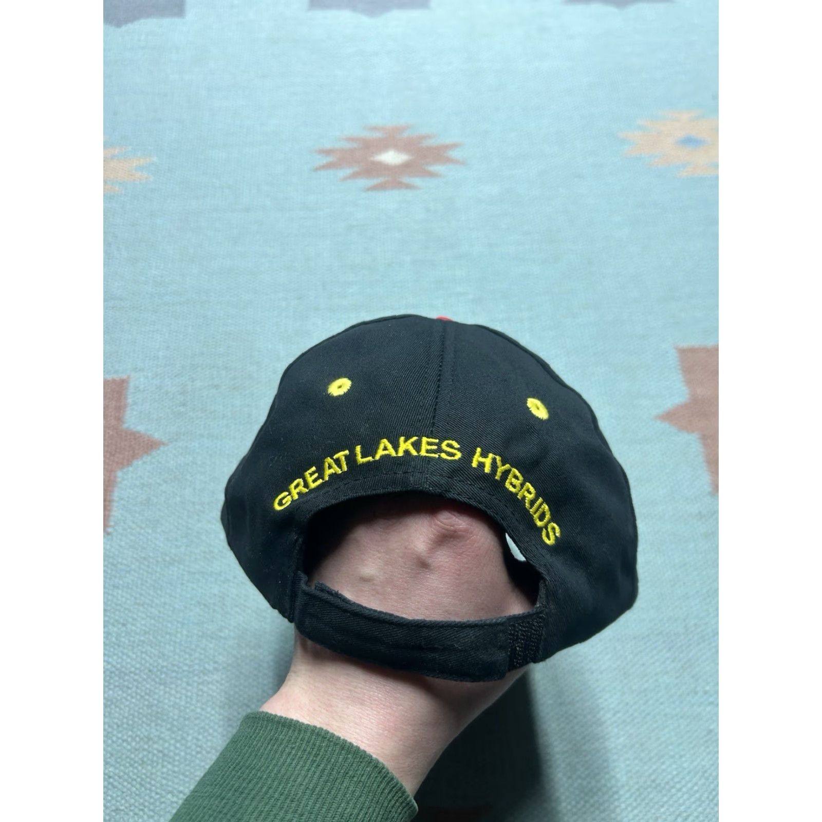 Greats Great Lakes hybrids strapback hat cap farm feed adjustable black red yellow - Unbranded Baseball Cap Men Adjustable Colorful Hat Size ONE SIZE - 5 Thumbnail