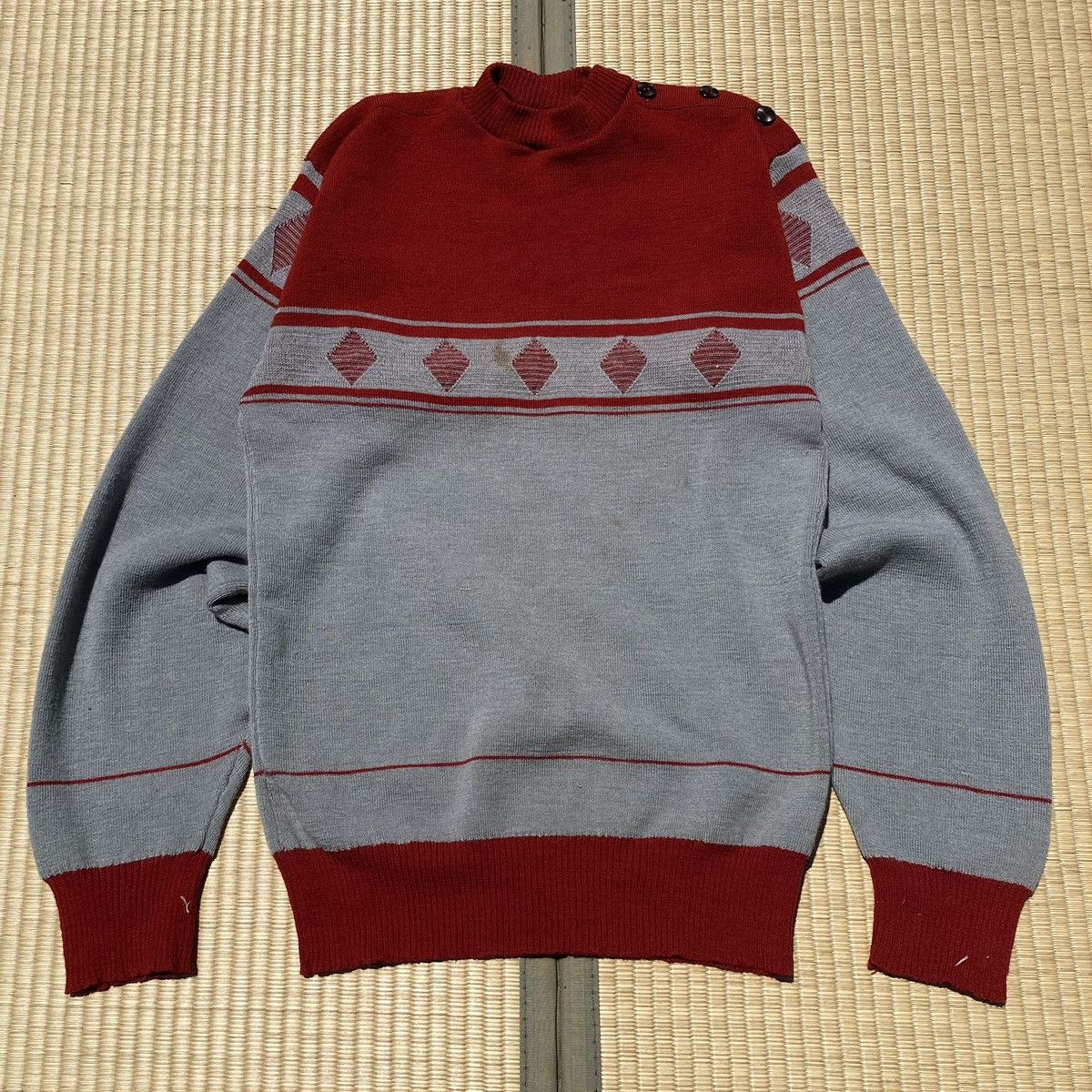 Japanese Brand × Kapital × Vintage Vtg 50s 60s Finnish Wool Jussipaita Sweater Mcm Geometric Size US XS / EU 42 / 0 - 1 Thumbnail