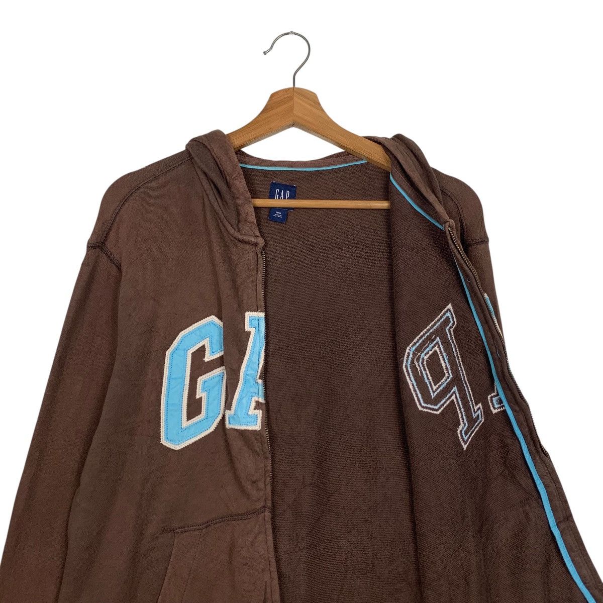 Gap Y2k Vintage GAP Big Logo Zipper Hoodie Sweatshirt #3595-C164 Size US S / EU 44-46 / 1 - 9 Thumbnail