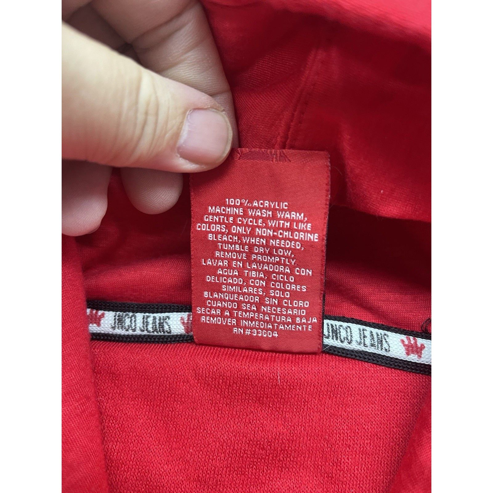 JNCO Vtg JNCO Jeans Red Crown Hoodie Large Y2K 90s Skater Streetw Size US L / EU 52-54 / 3 - 6 Thumbnail
