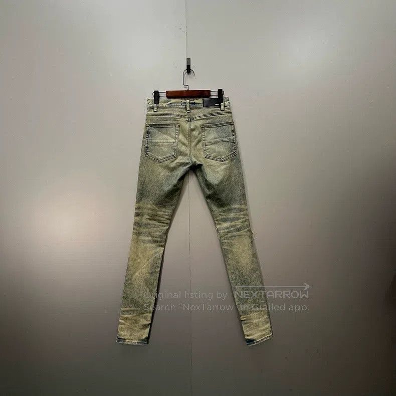 Amiri Amiri Blue Washed Destroyed Long Pants Size US 30 / EU 46 - 3 Thumbnail