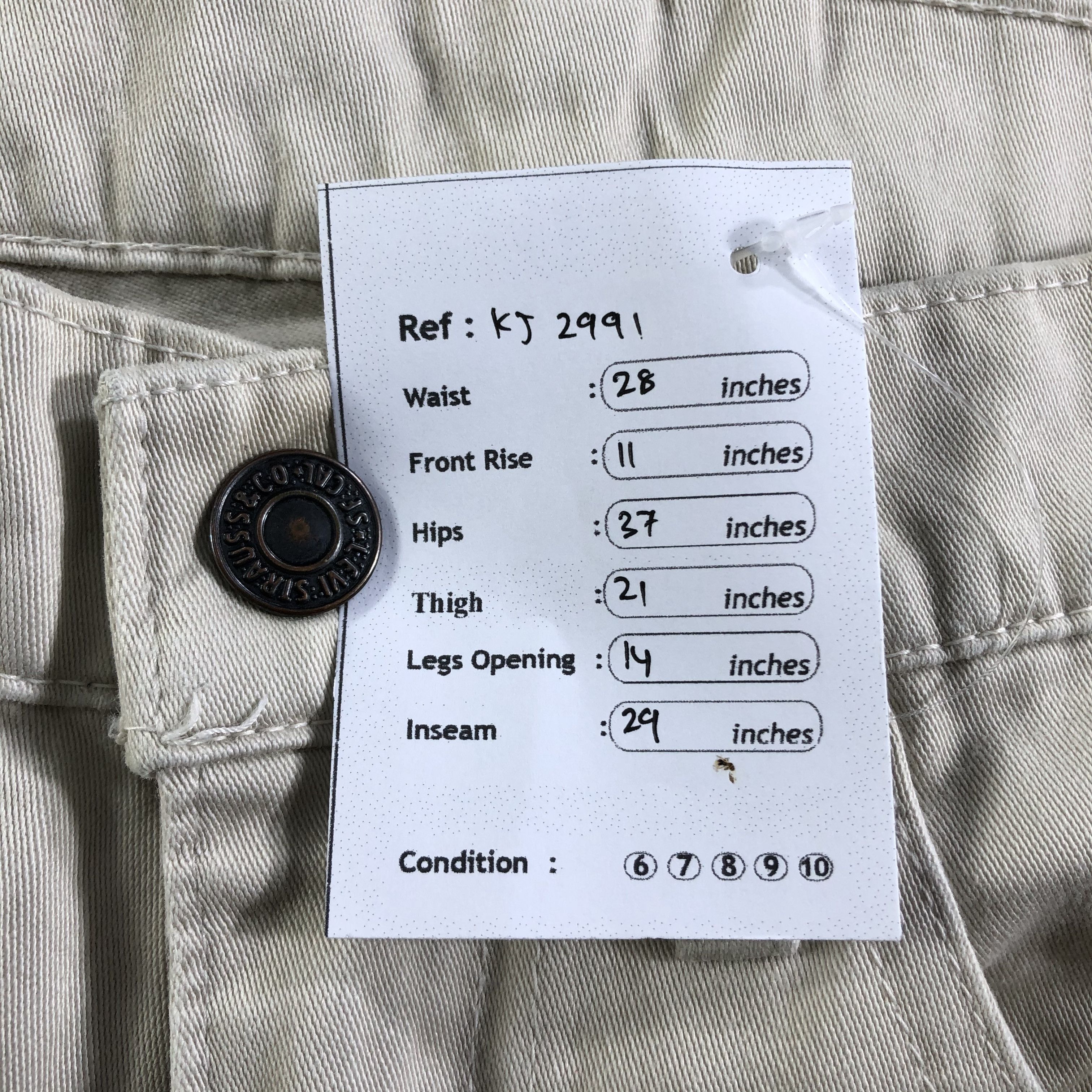 Levi's Vintage Levis 513 Jeans White Tab KJ2991 Size US 28 / EU 44 - 9 Thumbnail