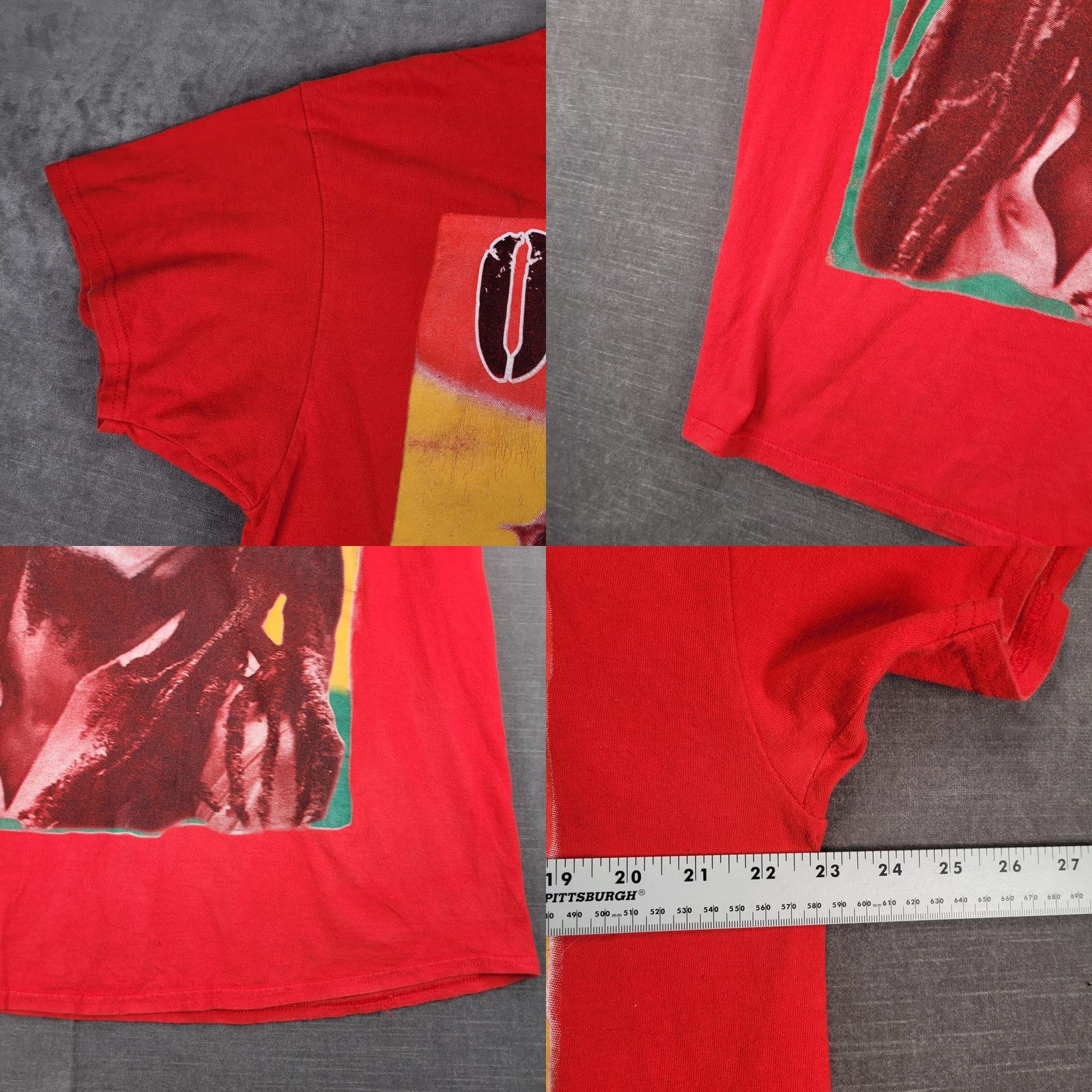 Gildan Gildan Bob Marley One Love Graphic Print T-Shirt Red XL Men Size US XL / EU 56 / 4 - 8 Thumbnail