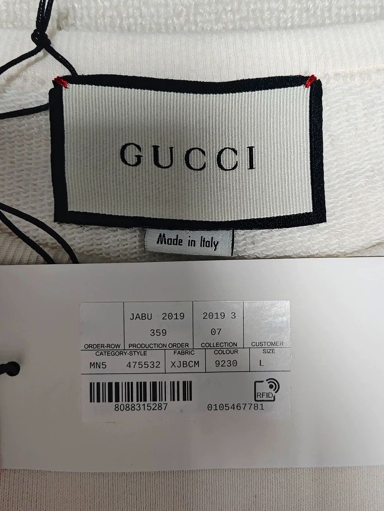 Gucci Gucci Striped printed pullover long-sleeved sweatshirt 2502 Size US L / EU 52-54 / 3 - 4 Thumbnail