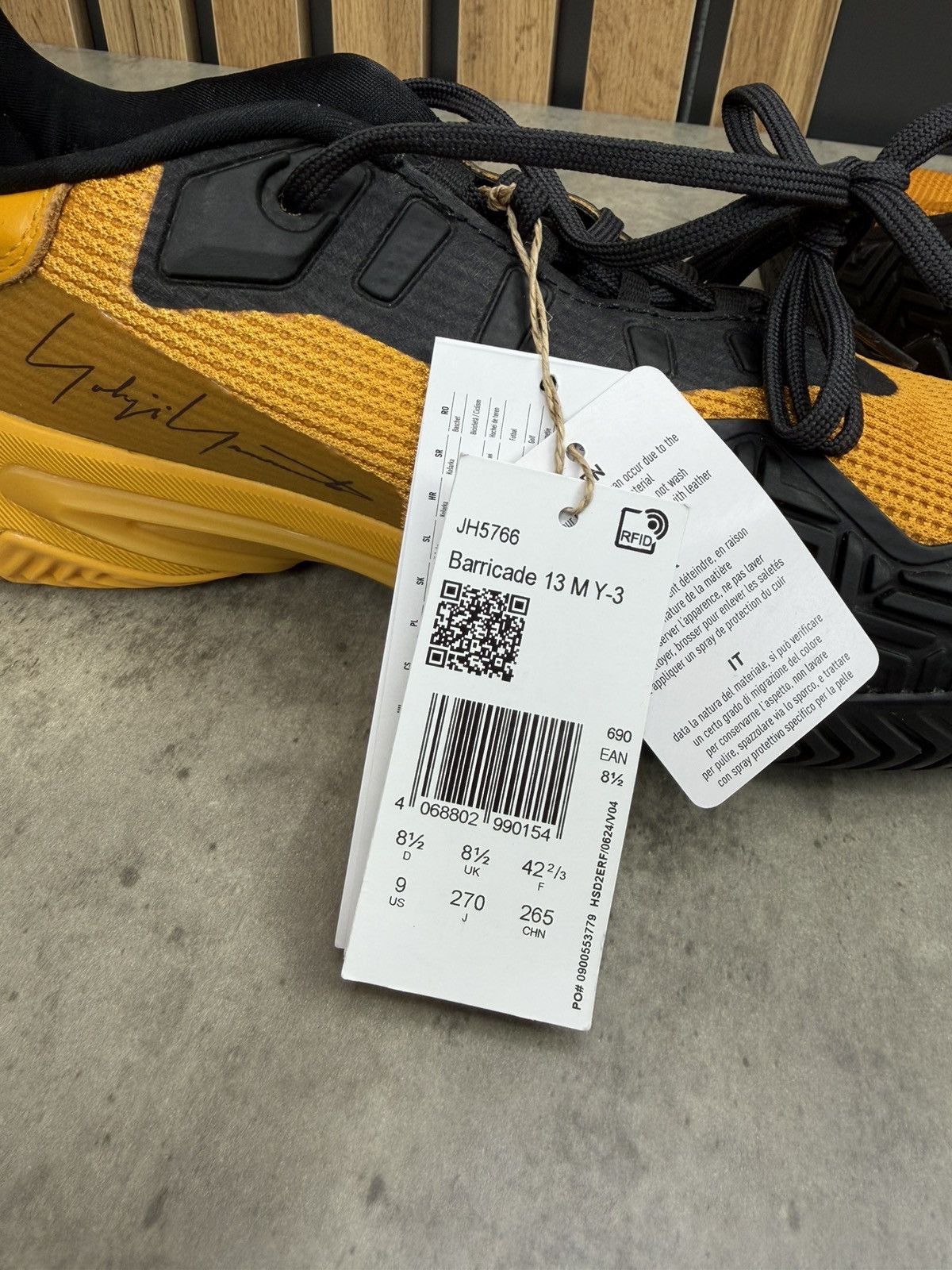 Y-3 Adidas Y-3 Yohji Yamamoto Barricade 13 Tennis Shoes US 9 Size US 9 / EU 42 - 8 Thumbnail