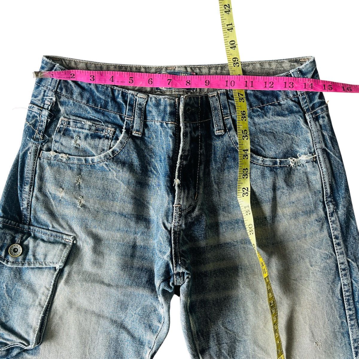 Le Grande Bleu (L.G.B.) × Vintage Vintage BLUE Grande Faded Acid Wash Denim Jeans Size US 29 - 22 Thumbnail