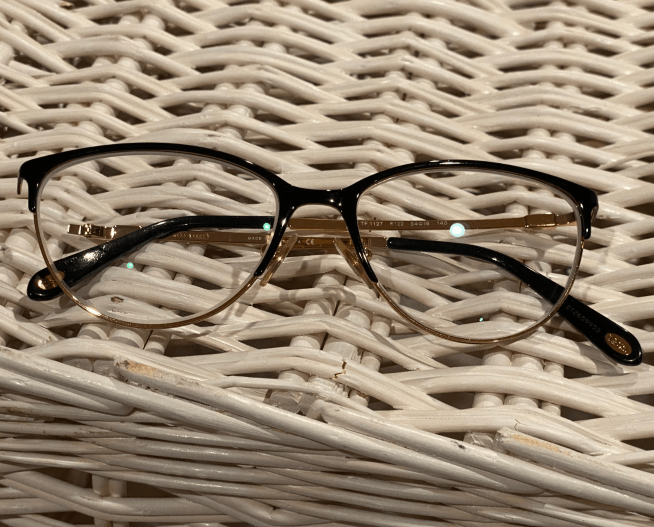 Tiffany & Co. Tiffany & Co TF 1127 6122 Black & Rose Gold Eyeglasses Fram Size ONE SIZE - 2 Thumbnail