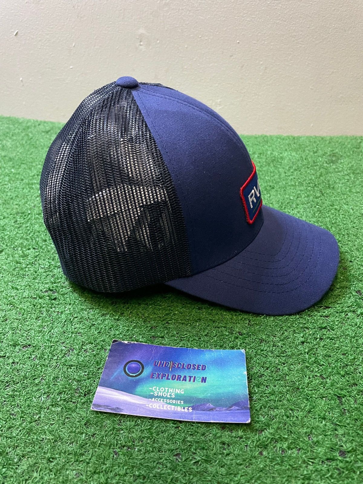 Vintage RVCA ticket mesh blue hat Size ONE SIZE - 2 Thumbnail