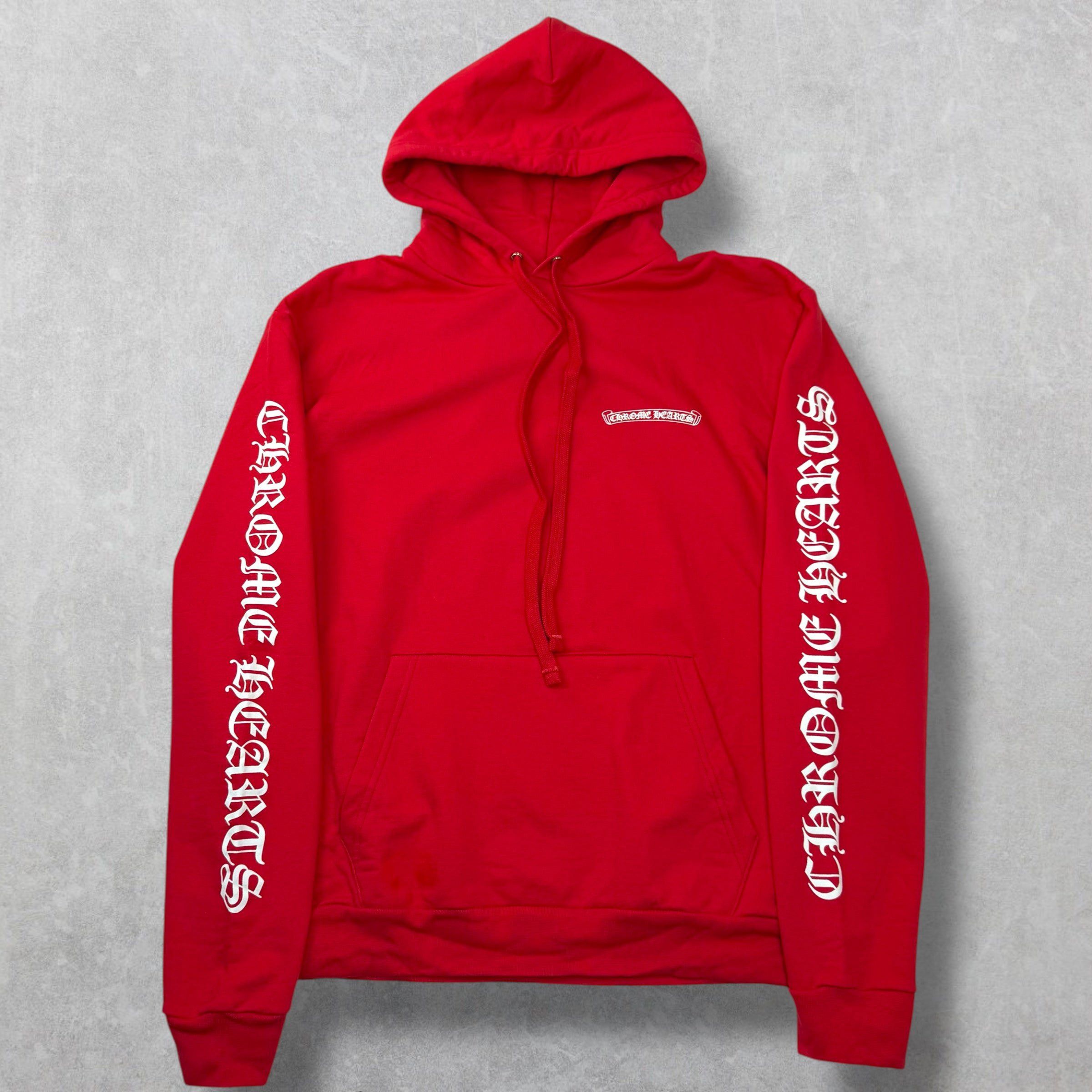 Chrome Hearts Chrome Hearts Red Scroll Logo Hoodie M Size US M / EU 48-50 / 2 - 1 Thumbnail