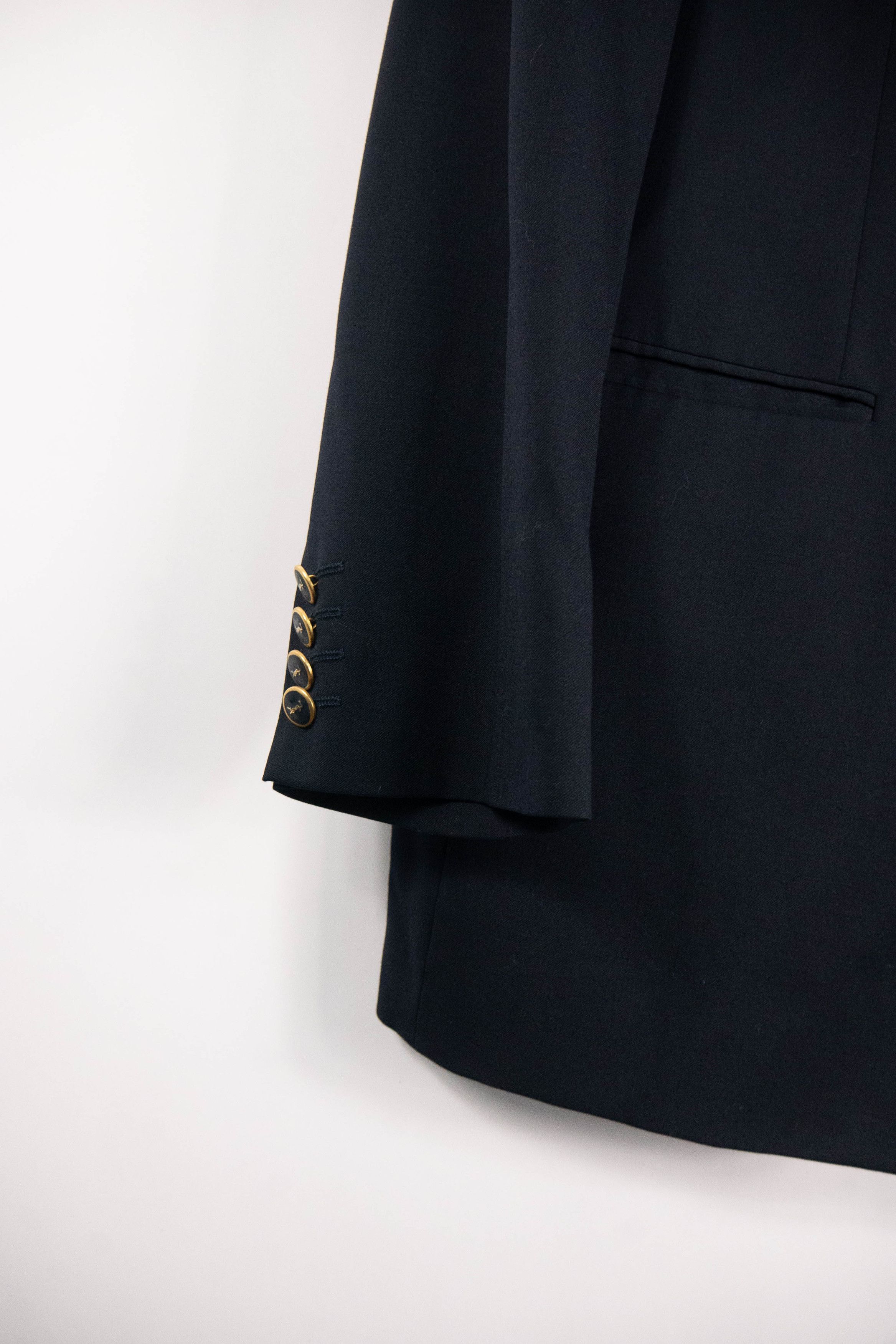 Designer × Yves Saint Laurent Ysl Yves Saint Laurent blazer fastened with gold buttons Size 50R - 8 Thumbnail