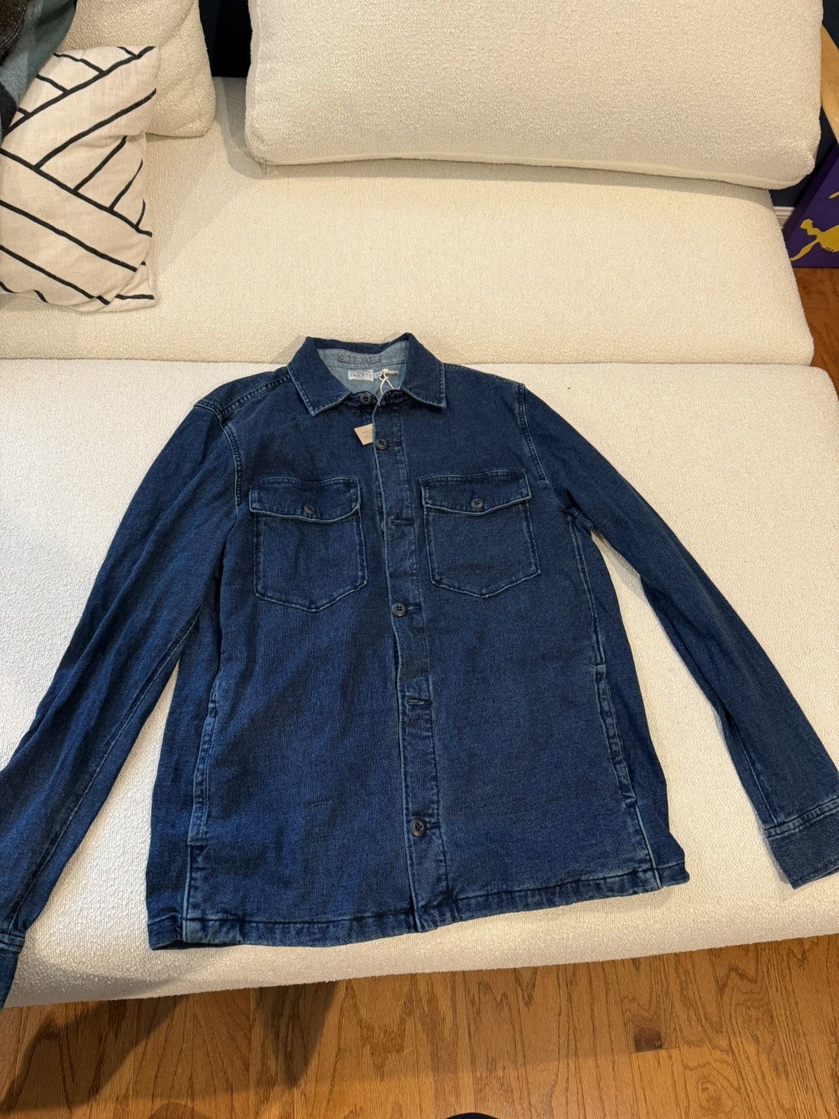 Faherty Faherty Denim/Cotton Long Sleeve Button Up Size US M / EU 48-50 / 2 - 1 Thumbnail