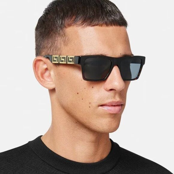 image of New Versace Ve4445F - 10887 Sunglasses in Havana, Men's
