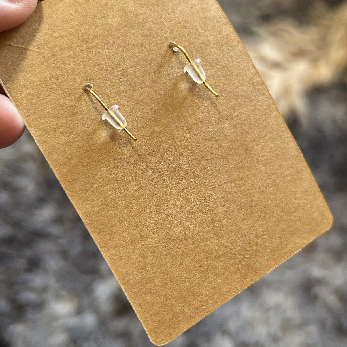 Handmade Handcrafted elegant matte vintage bead garnet earrings Size ONE SIZE - 3 Thumbnail