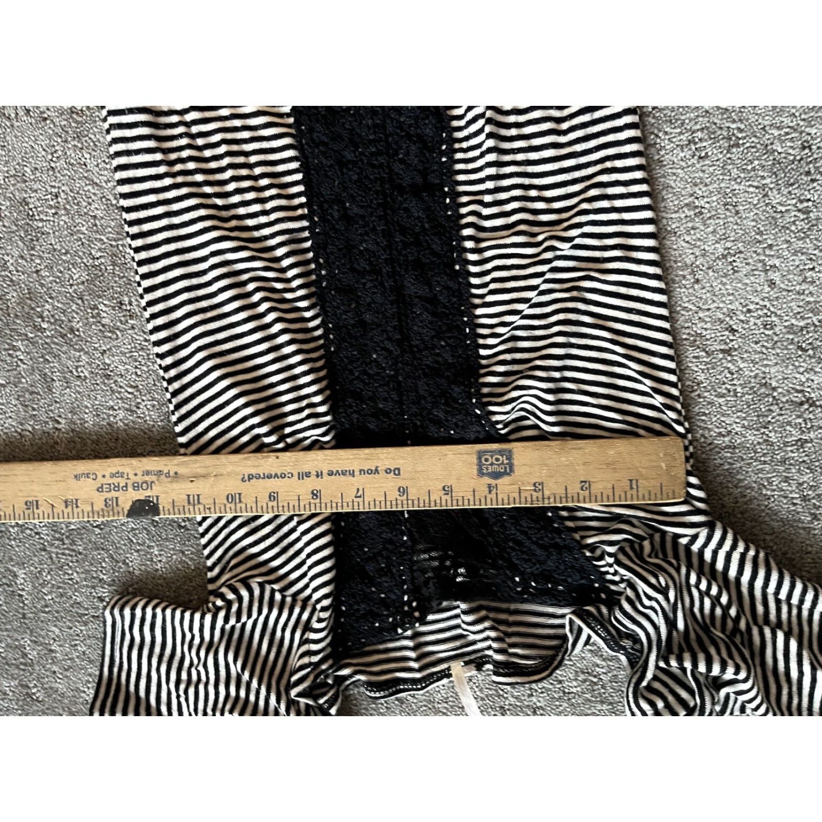 Vintage VINTAGE We The Free Striped Tee Shirt XS Black Square Neck Short Sleeve Womens Adult XS Black Striped Square Neck Tee Shirt Size XS / US 0-2 / IT 36-38 - 4 Thumbnail