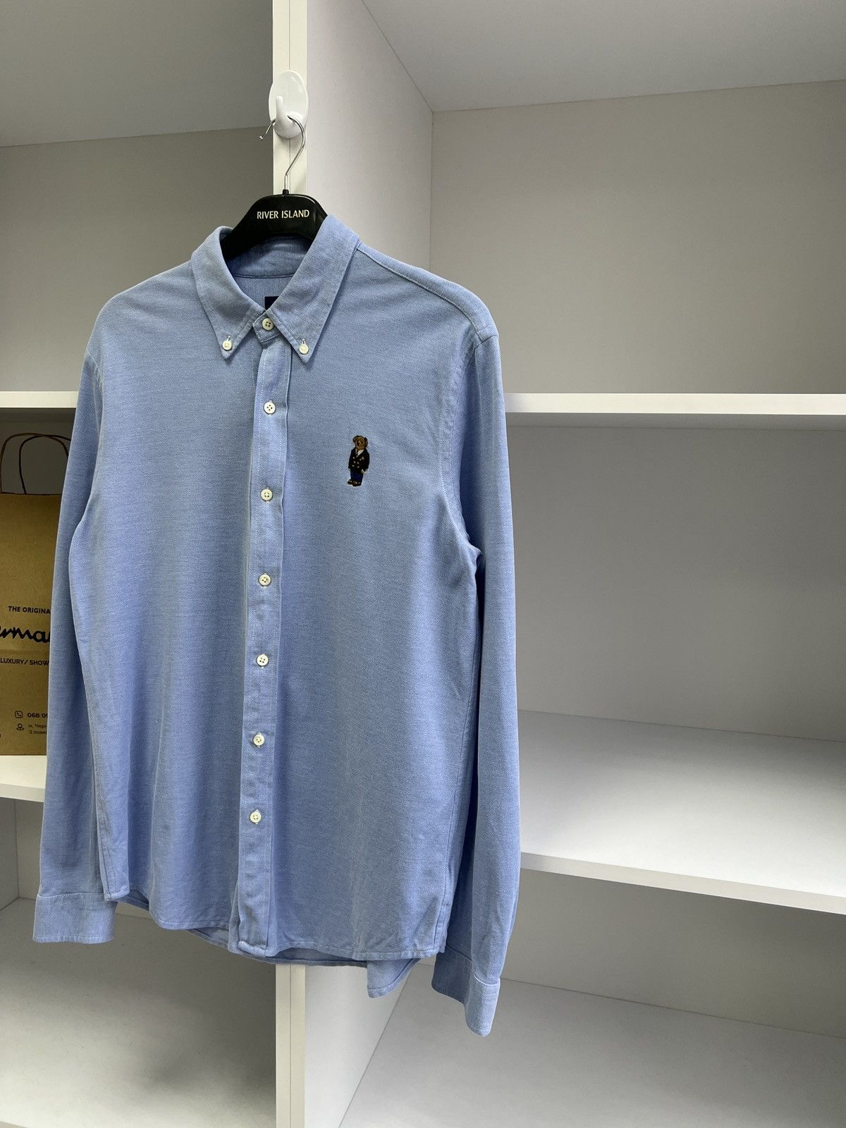 Polo Ralph Lauren × Vintage Vintage Polo Ralph Lauren Polo bear button up shirt Size US L / EU 52-54 / 3 - 4 Thumbnail
