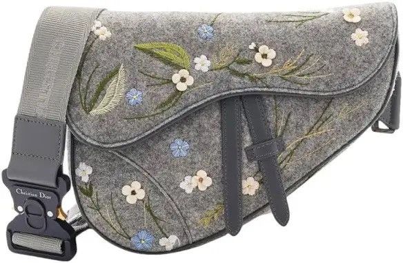 Dior Rare 1/4 Couture Embroidered Saddle bag Size ONE SIZE - 3 Thumbnail