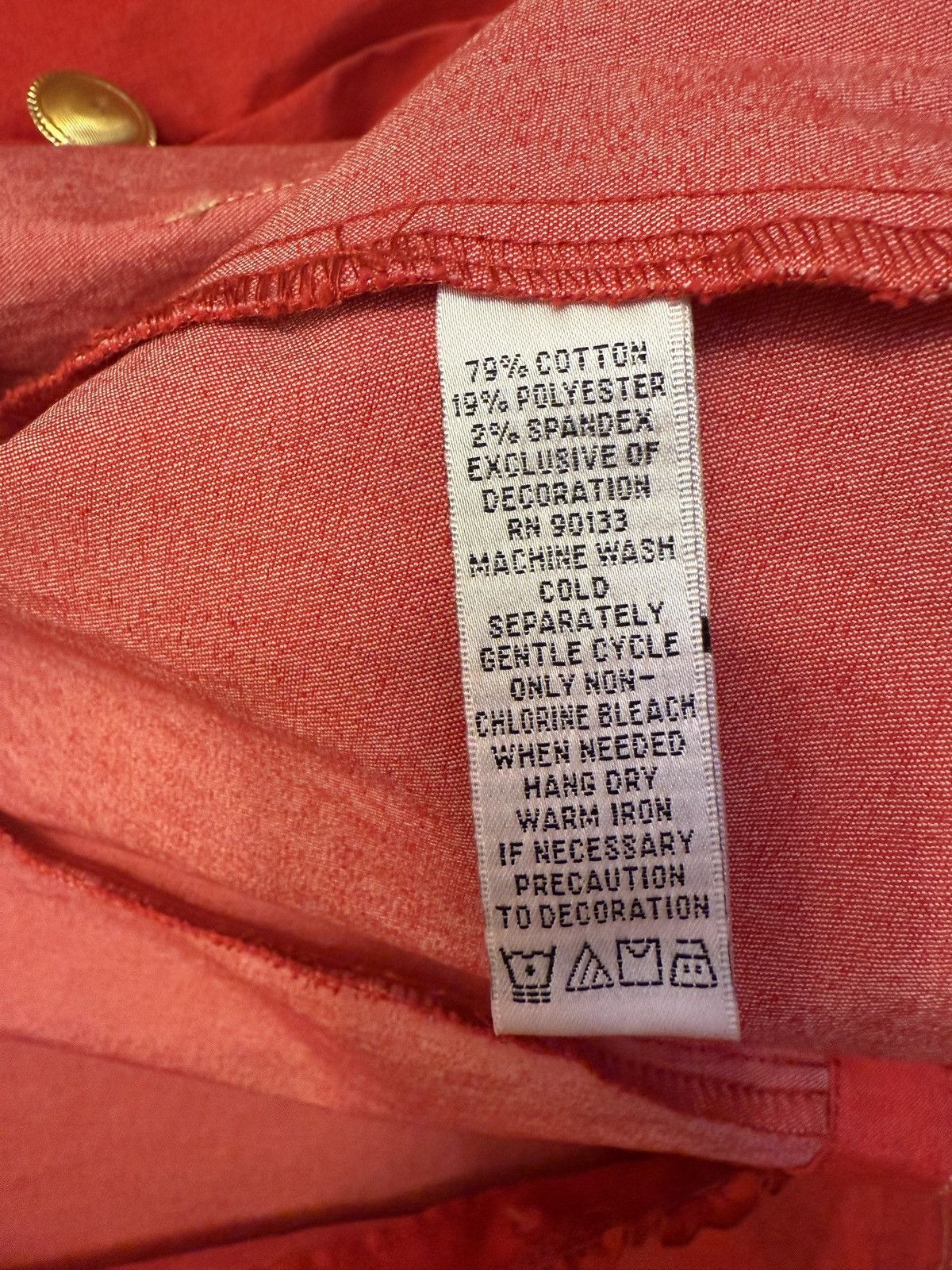 Joan Rivers Joan Rivers Vtg Red Power Blazer Novelty Buttons Trim Fabric Size 3XL / US 20-22 - 3 Thumbnail