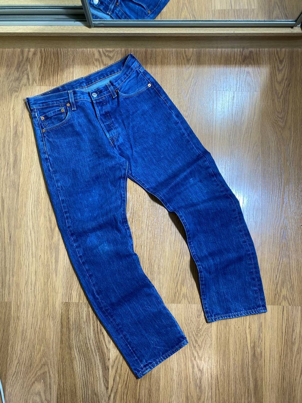 Levi's VINTAGE LEVIS 501 DISTRESS BLUE WASH JEANS Size US 30 / EU 46 - 21 Thumbnail