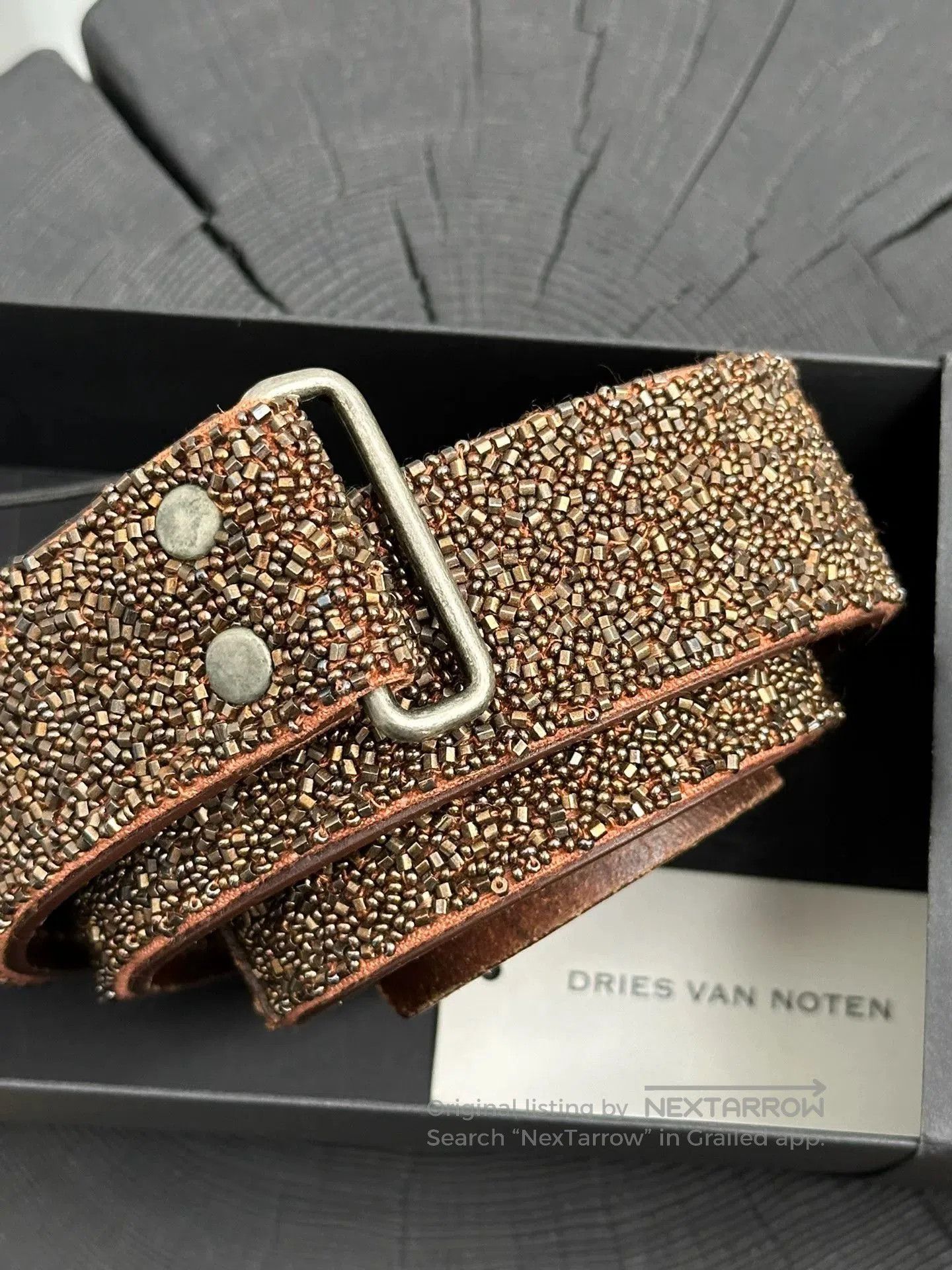 Dries Van Noten Dries Van Noten Beaded Leather Belt. Size ONE SIZE - 1 Thumbnail