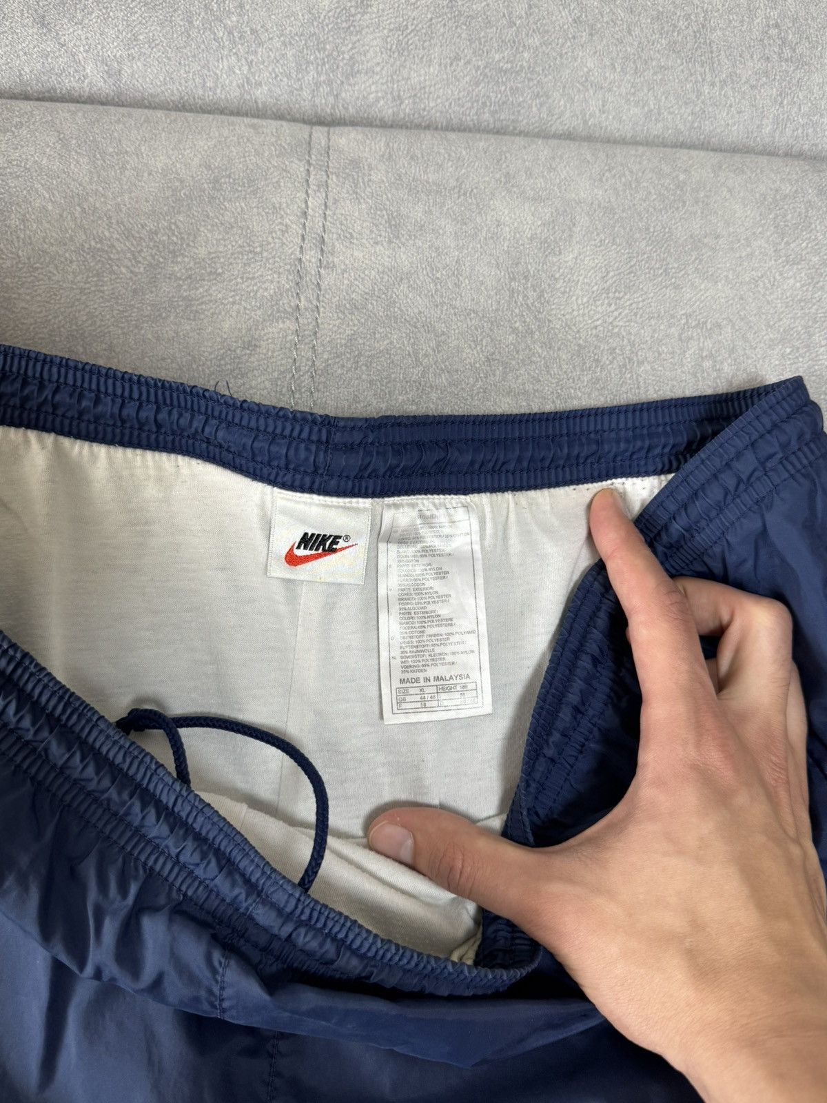 Nike × Vintage Vintage Nike Nylon Y2K Baggy sweatpants pants drill XL Size US 34 / EU 50 - 16 Thumbnail