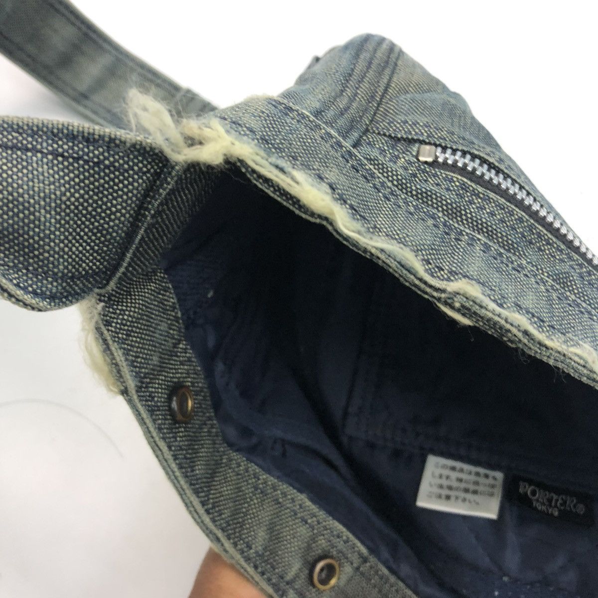 Porter ‼️YES‼️ PORTER DISTRESSED DENIM CROSSBODY SLING BAG Size ONE SIZE - 12 Thumbnail