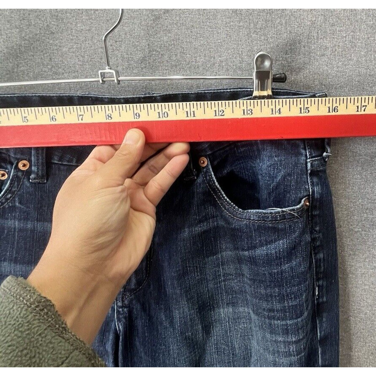 Lucky Brand Lucky Brand Womens Sweet Boot Low Rise Dark Wash Denim Jeans Size 32" / US 10 / IT 46 - 5 Thumbnail