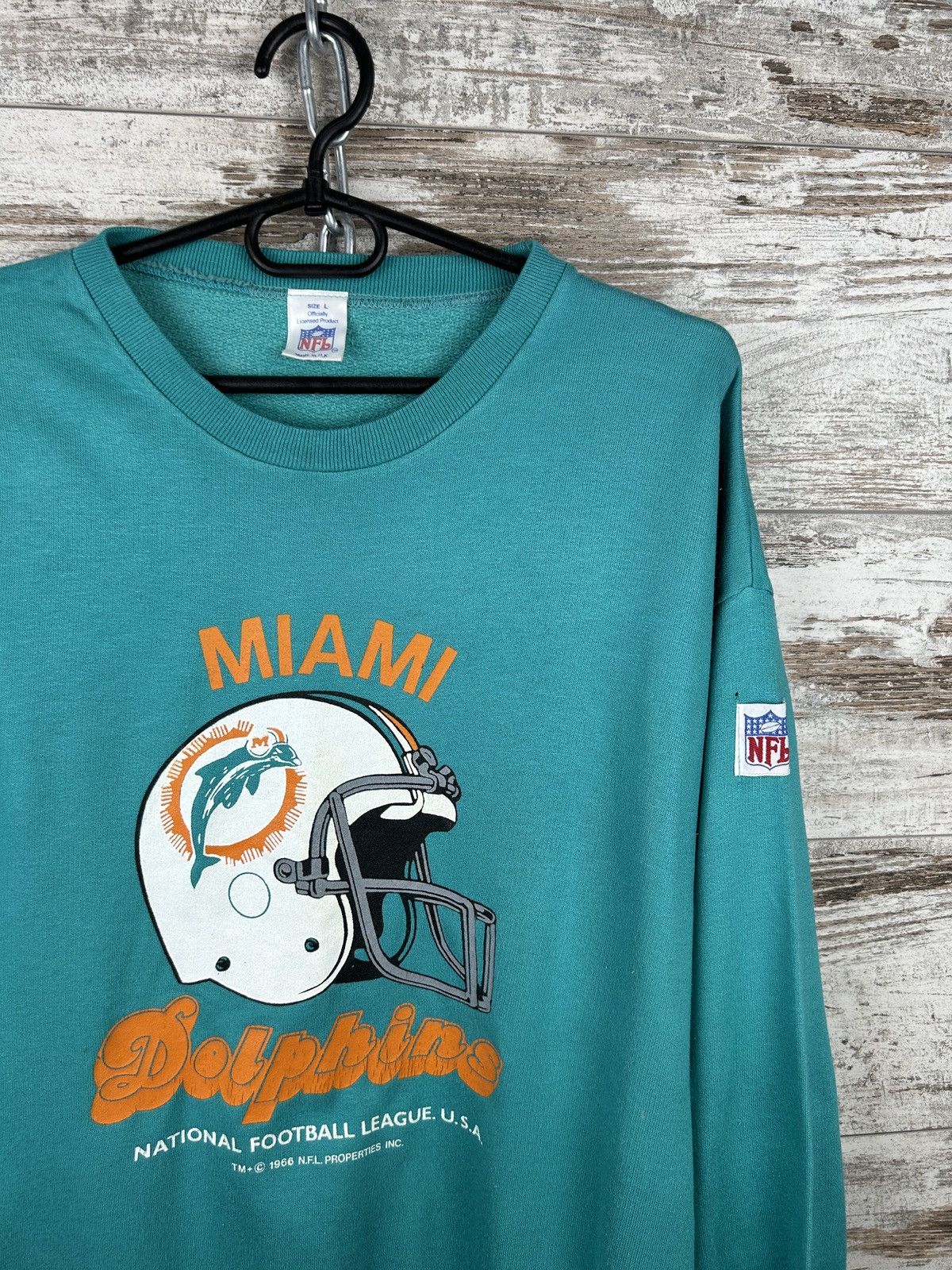 NFL × Russell Athletic × Vintage Vintage 90s Miami Dolphins Crewneck Sweatshirt rare y2k NFL Size US L / EU 52-54 / 3 - 2 Thumbnail