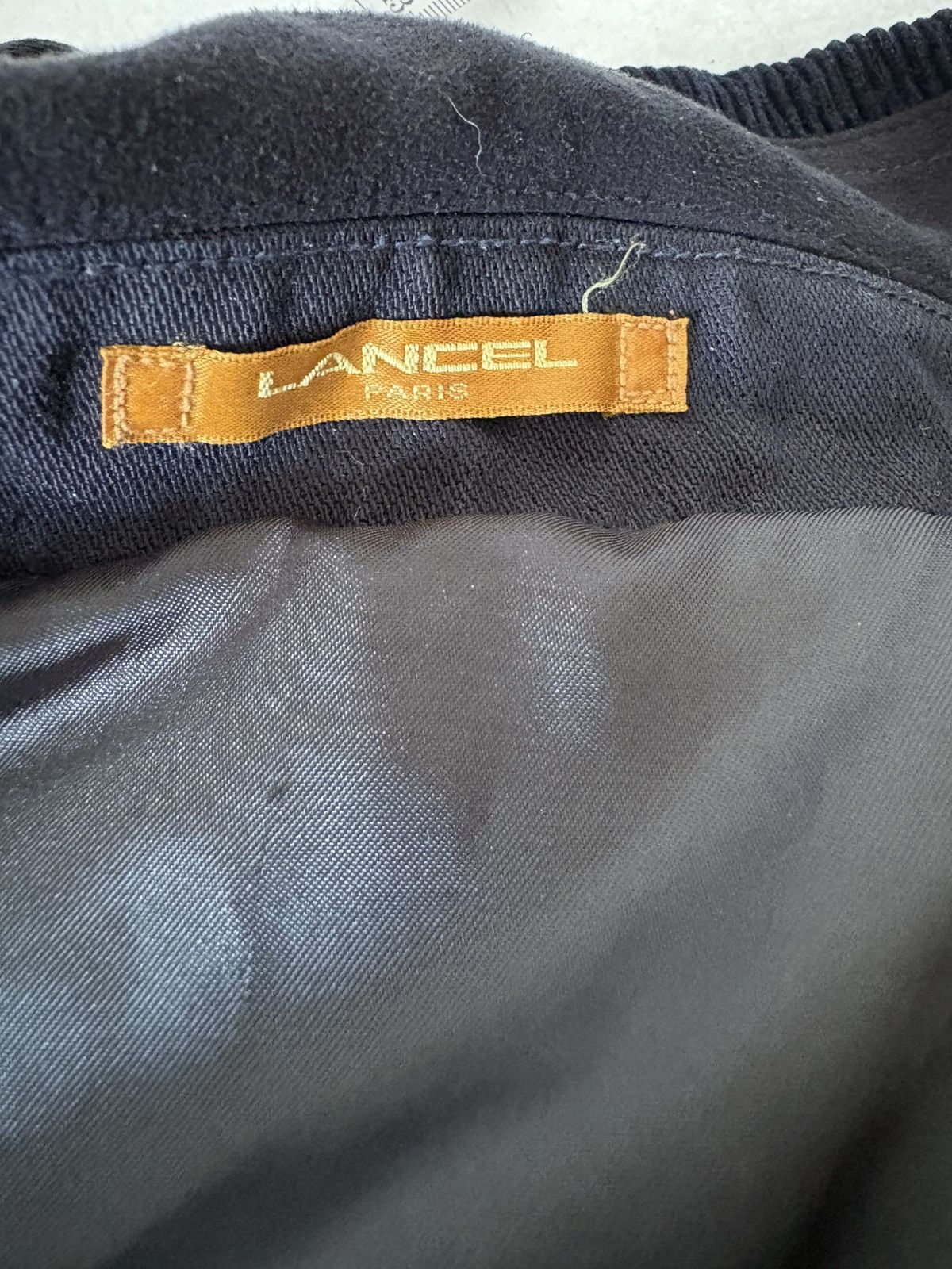 Lancel Vintage Lancel Japan-Made Navy Corduroy Panel Jacket Size M / US 6-8 / IT 42-44 - 4 Thumbnail