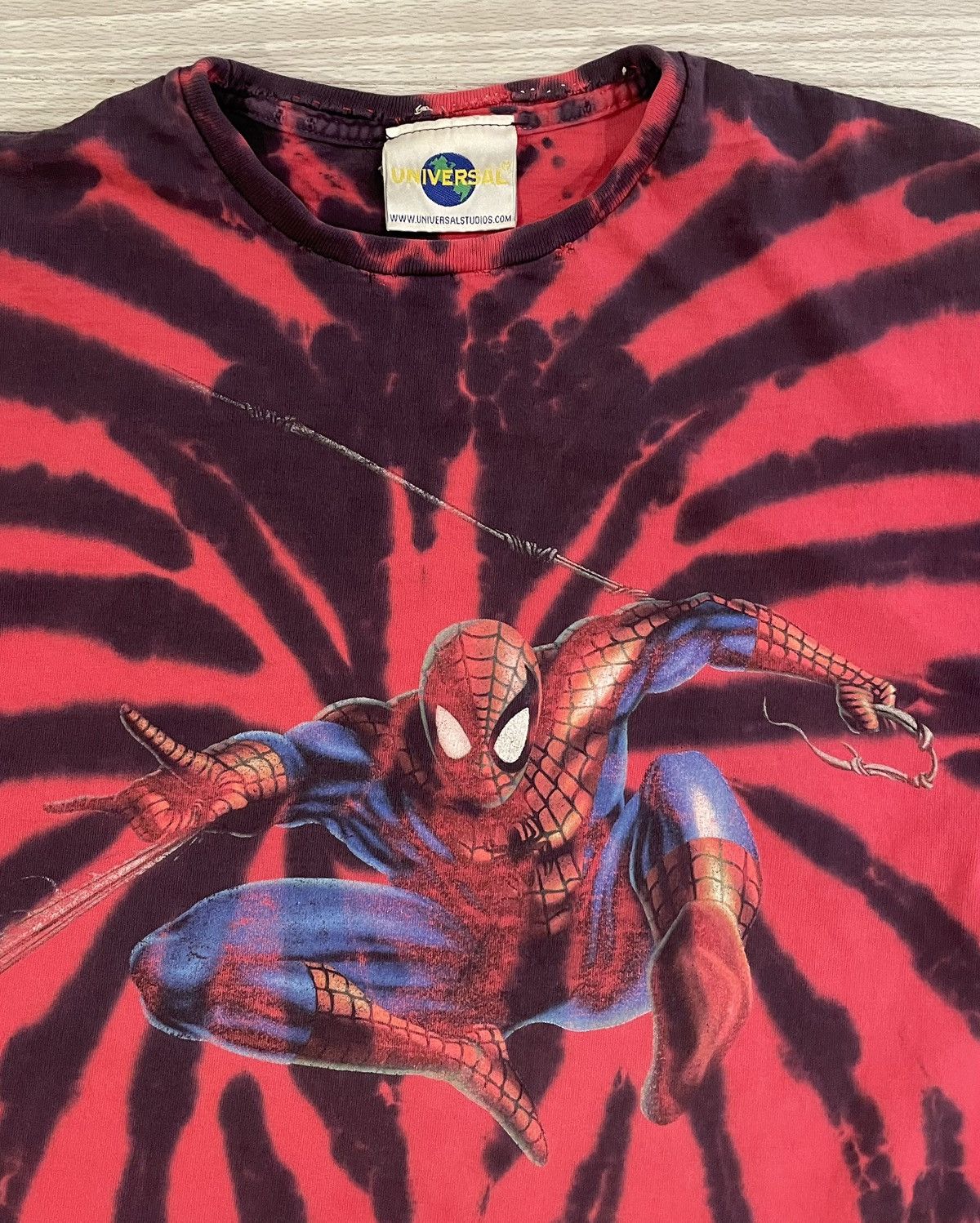 Universal Studios Vintage 2002 Spiderman Shirt Red Tie Dye Men’s Size Large Size US L / EU 52-54 / 3 - 2 Thumbnail