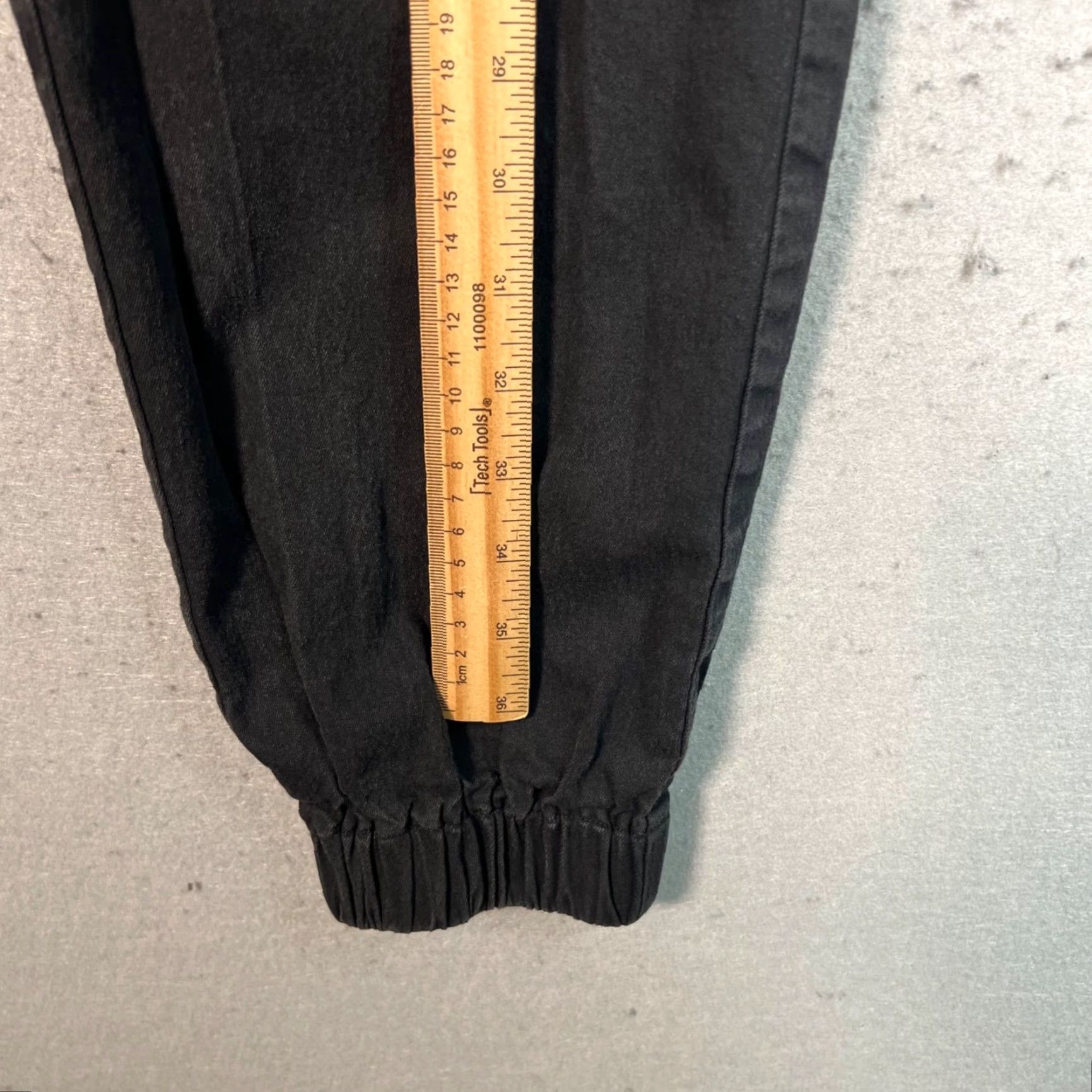 I.AM.GIA I.AM.GIA Womens Black Tapered Leg Elastic Waist Jogger Pants Size 24 Size 42" / US 20 - 5 Thumbnail