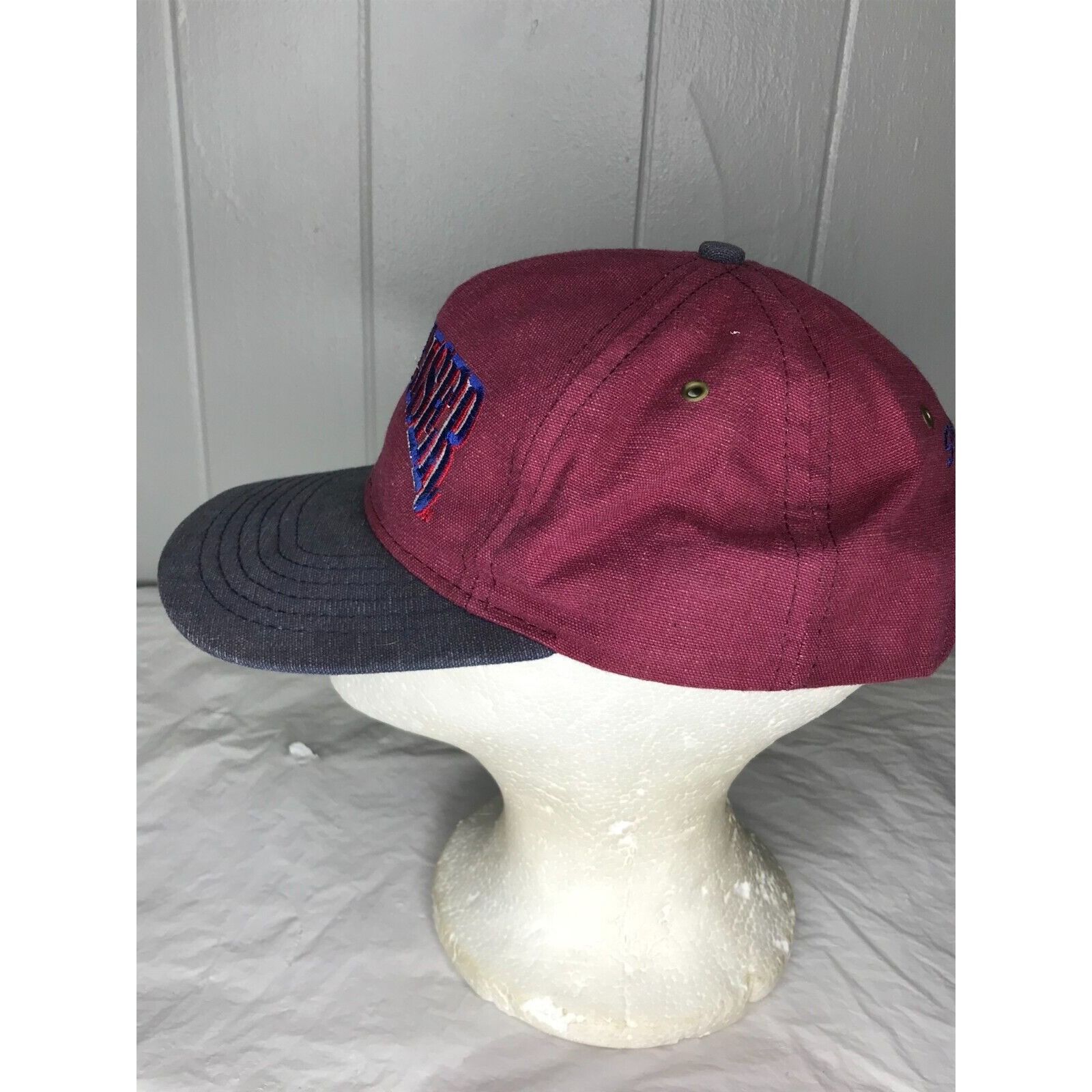 Budweiser × Vintage VTG Budweiser Snapback Hat Mens OSFM Arch Logo Blockhead Red Size ONE SIZE - 2 Thumbnail
