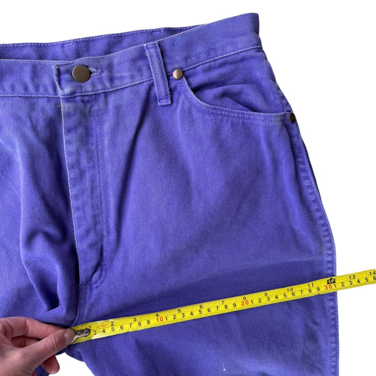 Vintage × Wrangler 90s WRANGLER STRAIGHT LEG PURPLE WASHED JEANS PANTS VINTAGE Size US 32 / EU 48 - 14 Thumbnail
