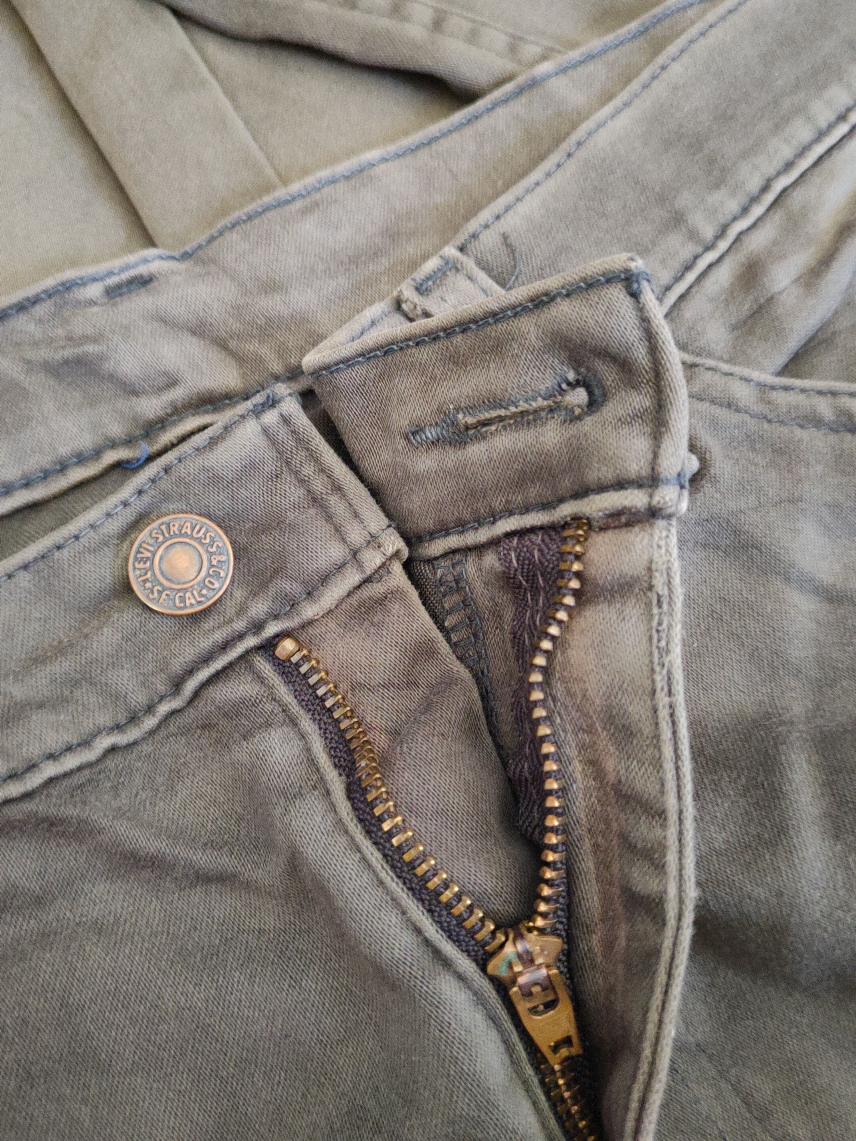 Levi's Levi's Brown Faded Ripped Multipocket Casual Pants #S1717 Size US 35 - 18 Thumbnail