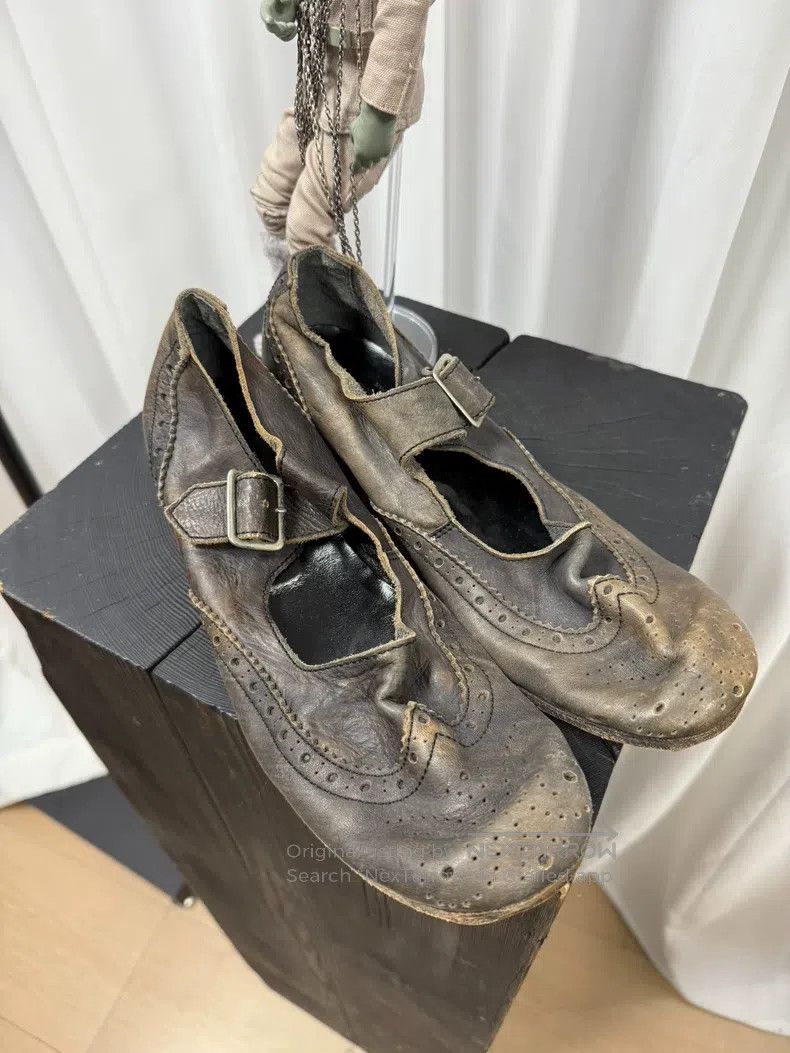 Junya Watanabe Junya Watanabe Distressed Pattern Leather Shoes Size US 5.5 / EU 38 - 4 Thumbnail