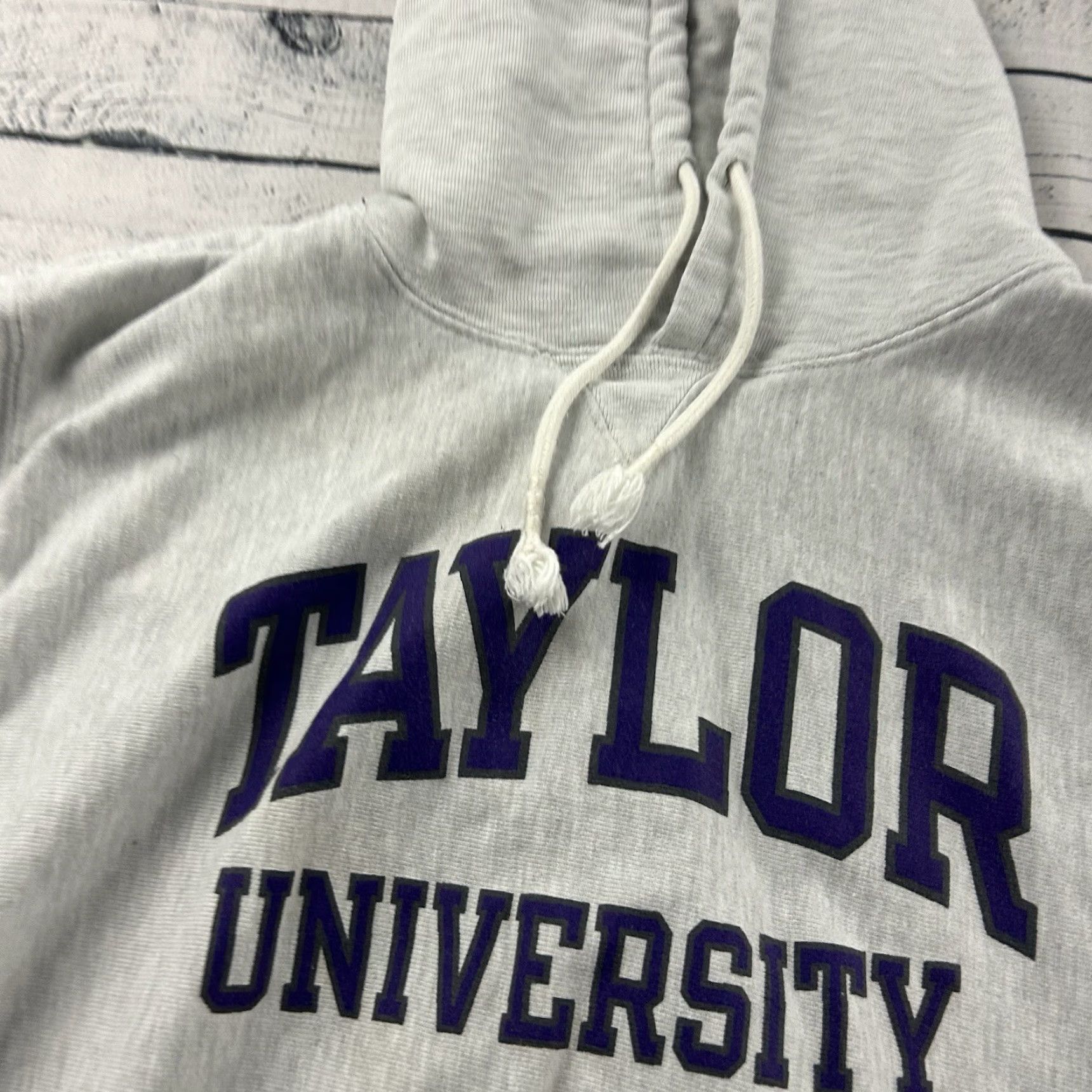 Champion Champion Reverse Weave Sweatshirt Taylor University Pullover Men's L Gray University Mens Sweatshirt Reverse Weave Size US L / EU 52-54 / 3 - 2 Thumbnail