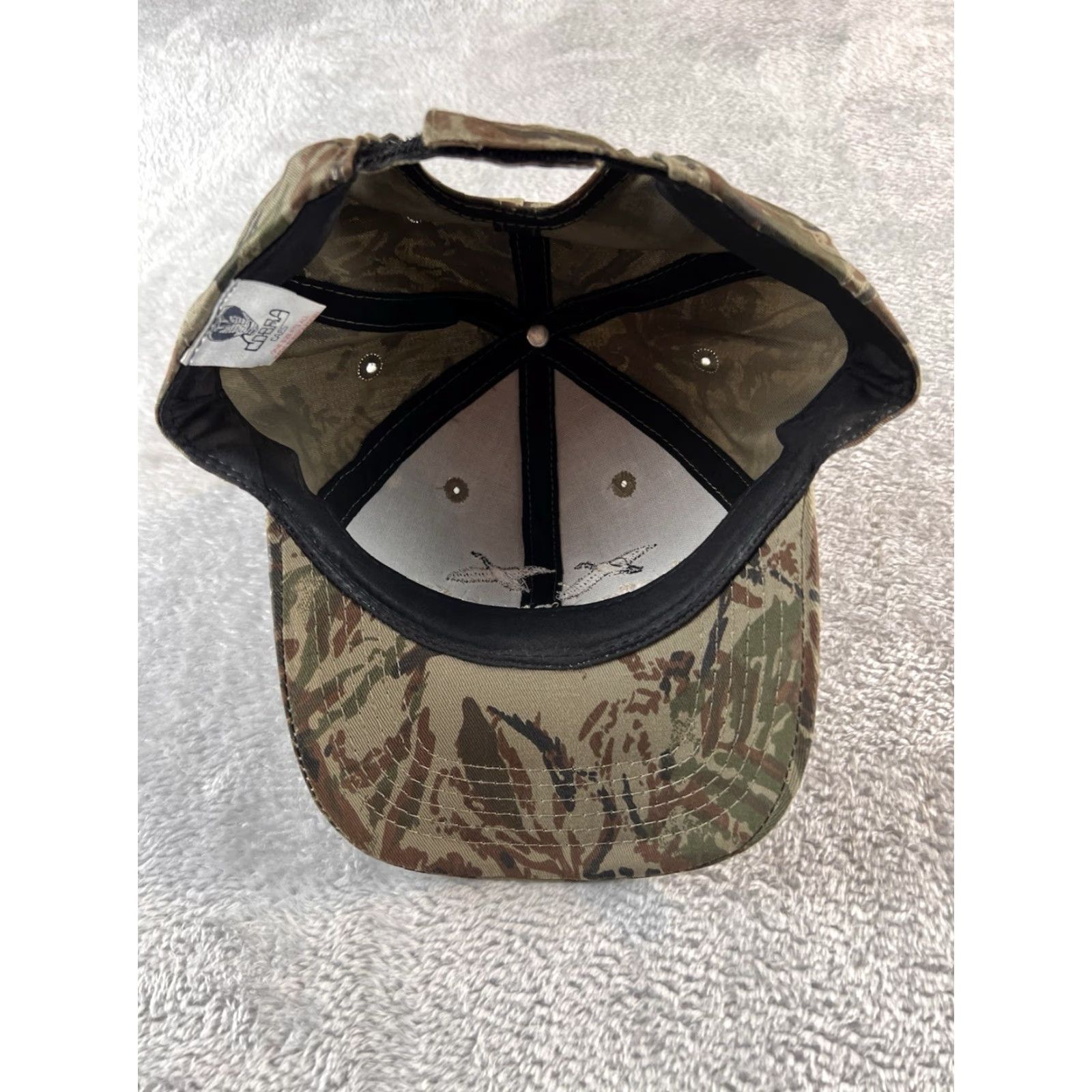 Vintage VINTAGE Cobra Waterfowl USA Camouflage Hat SnapBack Adjustable Men Casual Baseball Cap Camo USA Camouflage Theme Cotton Canvas Adjustable Cap Size ONE SIZE - 5 Thumbnail