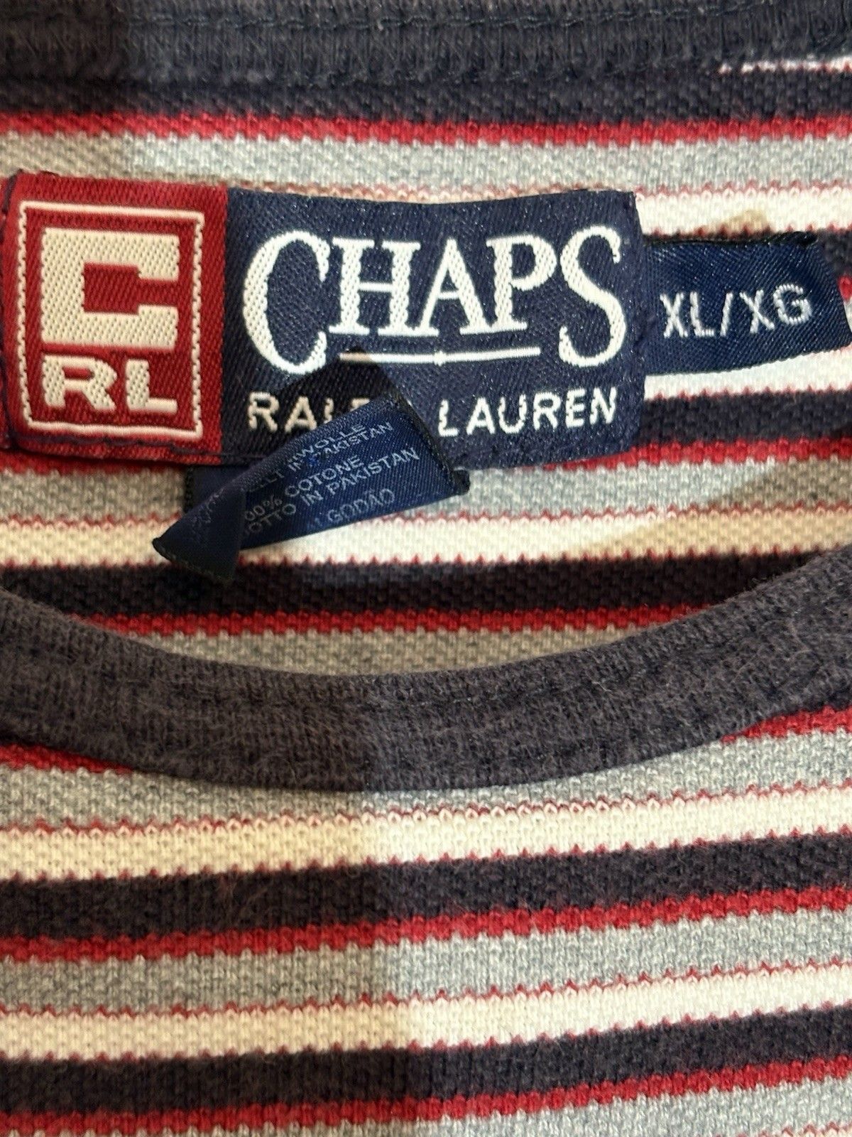 Chaps Chaps Ralph Lauren XL Mens Striped 90s Tshirt Size US XL / EU 56 / 4 - 8 Thumbnail
