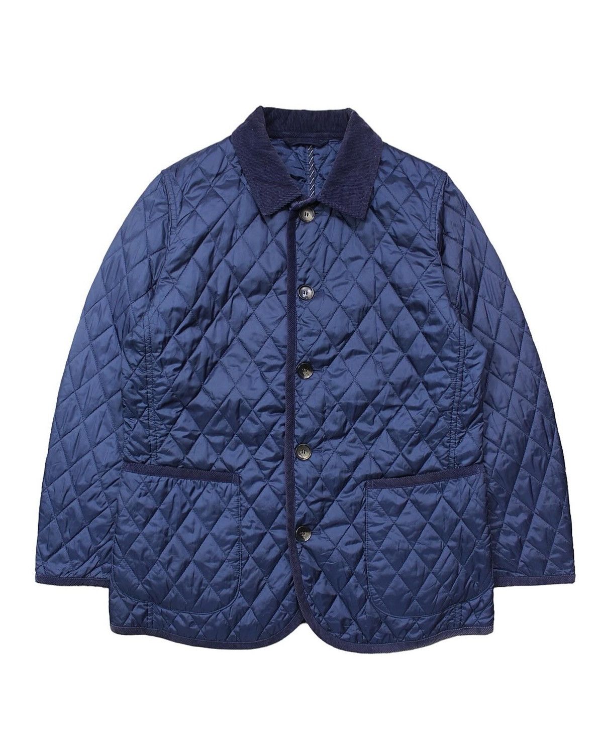 image of Beams Plus Beams Heart Quilted Jacket in Navy, Men's (Size XL)