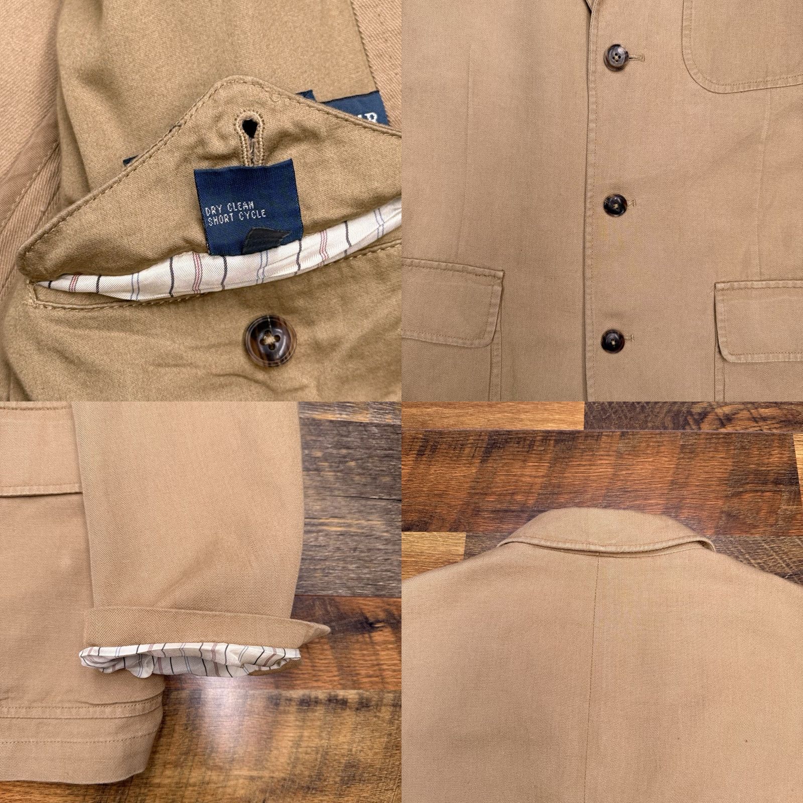 Polo Ralph Lauren Polo Ralph Lauren Sport Coat Blazer Jacket Linen Cotton 44R Tan Brown Notch Single-Vented Regular Three-Button Front Vintage No Size US XXL / EU 58 / 5 - 8 Thumbnail