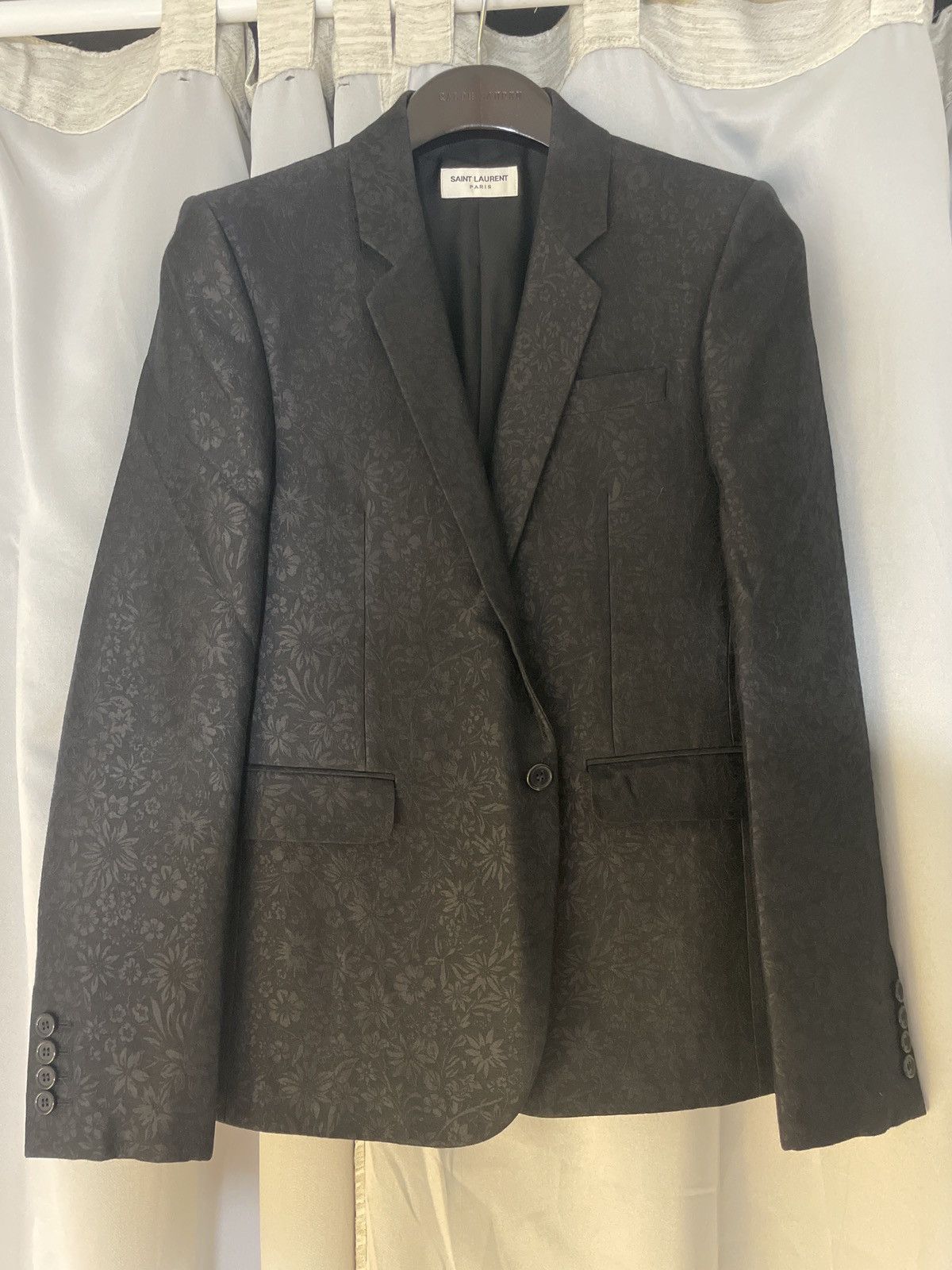 Saint Laurent Paris Wool/Silk Saint Lauren Summer Blazer Size 36R - 1 Thumbnail