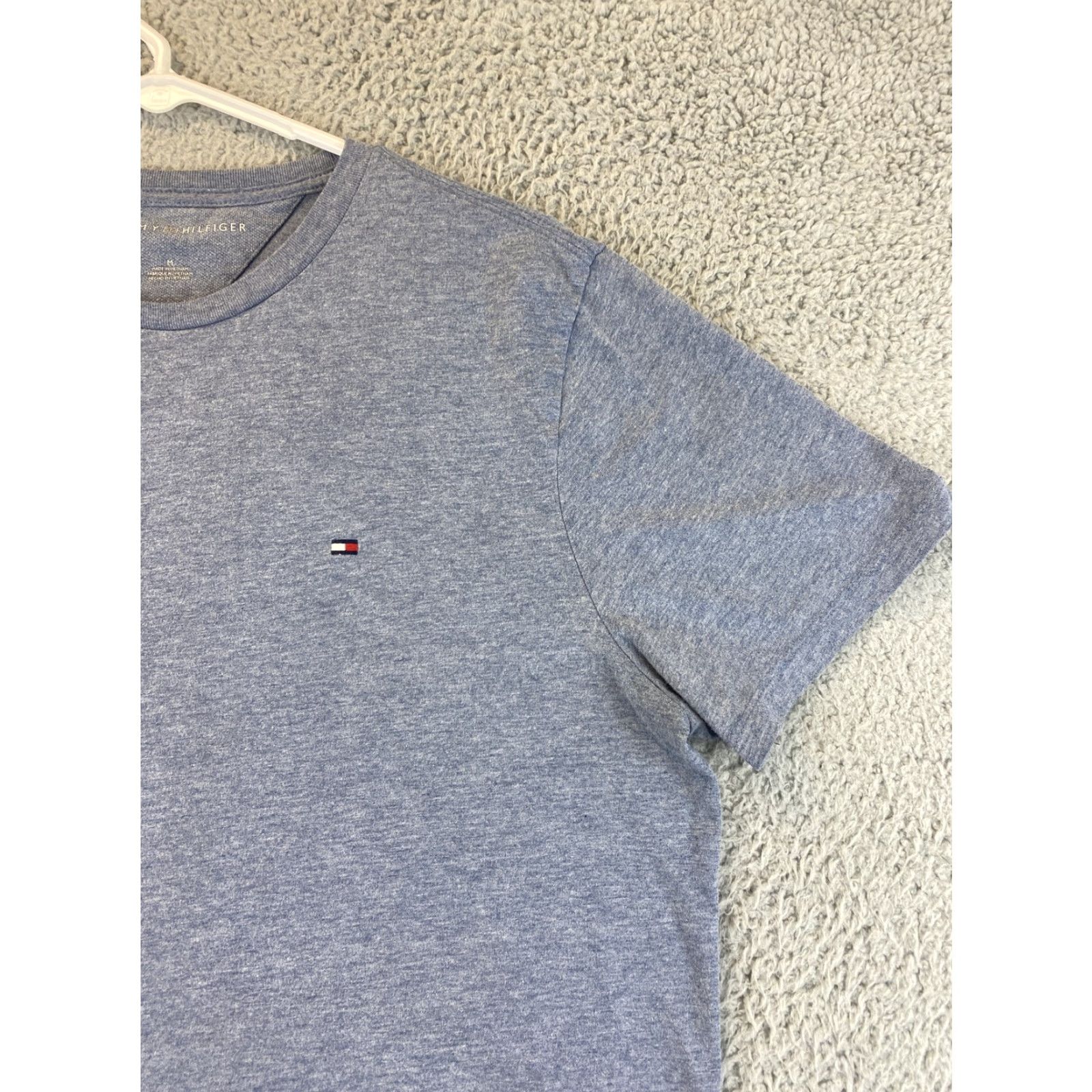 Tommy Hilfiger Tommy Hilfiger Men's T-Shirt Short Sleeve Crew-Neck Light Blue Tee 61-16 M Size US M / EU 48-50 / 2 - 2 Thumbnail